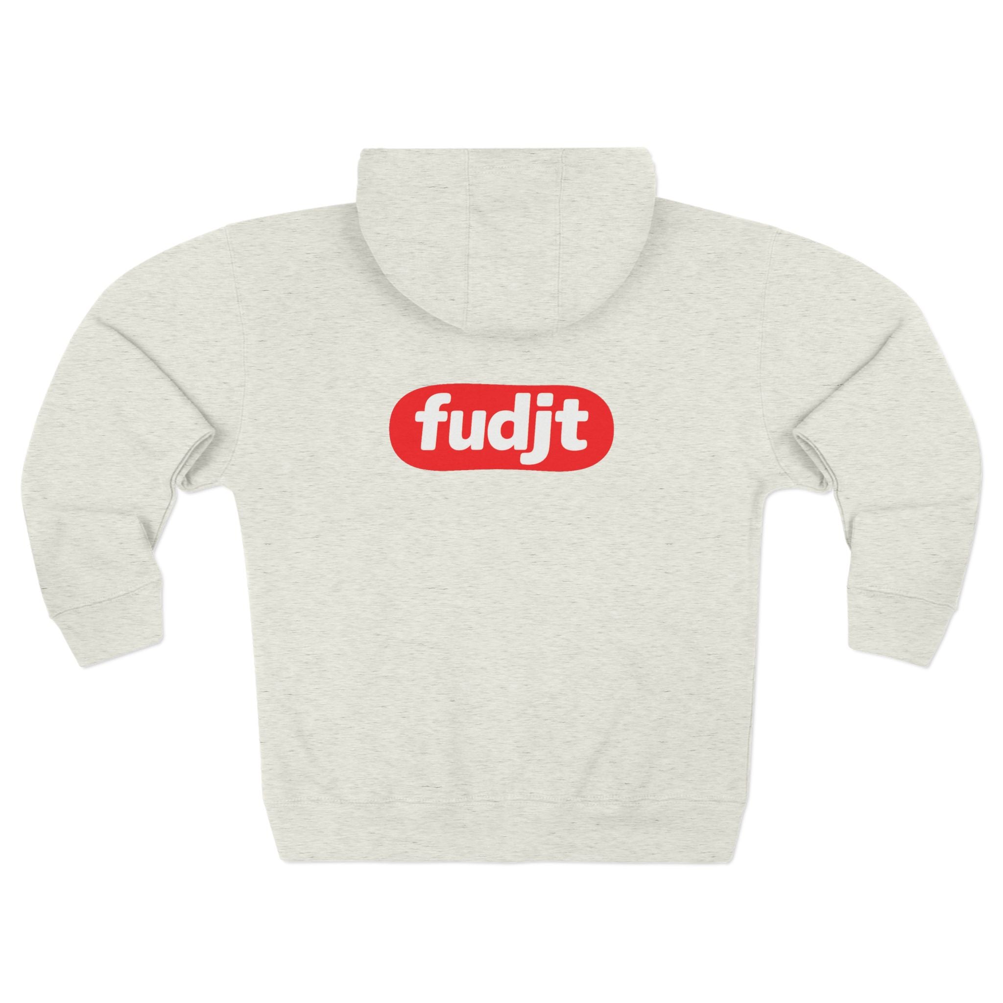 fudjt Anti-Supremacy Red Badge Zip Hoodie | Front & Back Graphic | 8 Colors