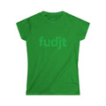 Women's Green fudjt logo Comfy Stylie Tee | 12 Colors