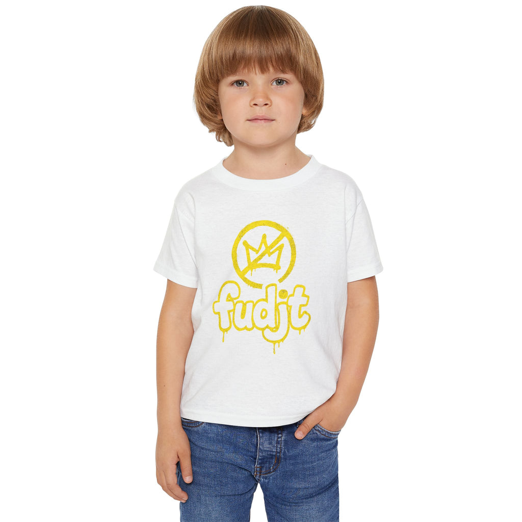 fudjt Toddler Tee with Golden fudjt No Kings Design | 6 Colors