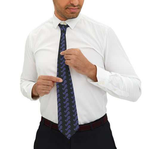Black Blue fudjt 45-50 Fine Necktie - FUDJT design - One Size