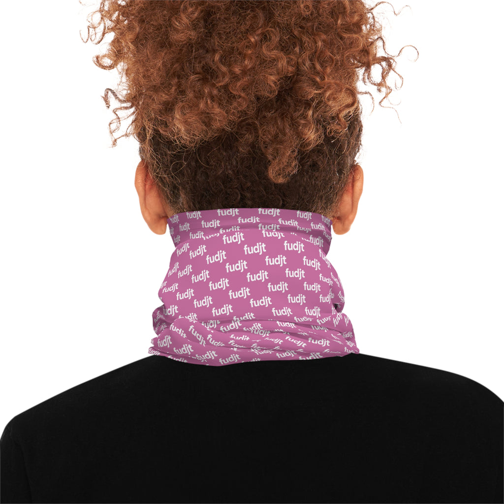 Pink & White fudjt Lightweight Neck Gaiter