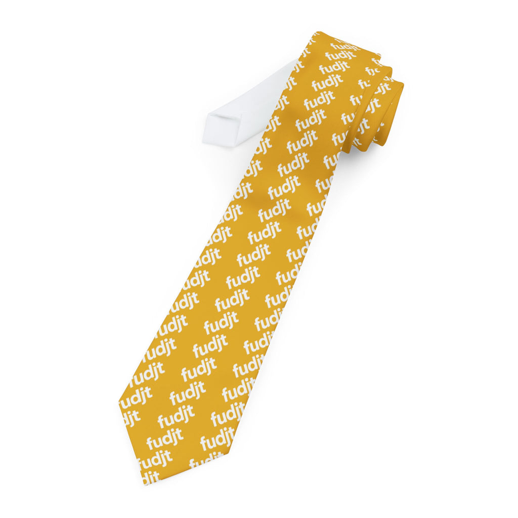 Yellow White fudjt 45-50 Fine Necktie