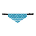 Turquiose fudjt Unbroken Chain 1.25  Bandana Collar for Dogs, Cats & More | 4 Sizes
