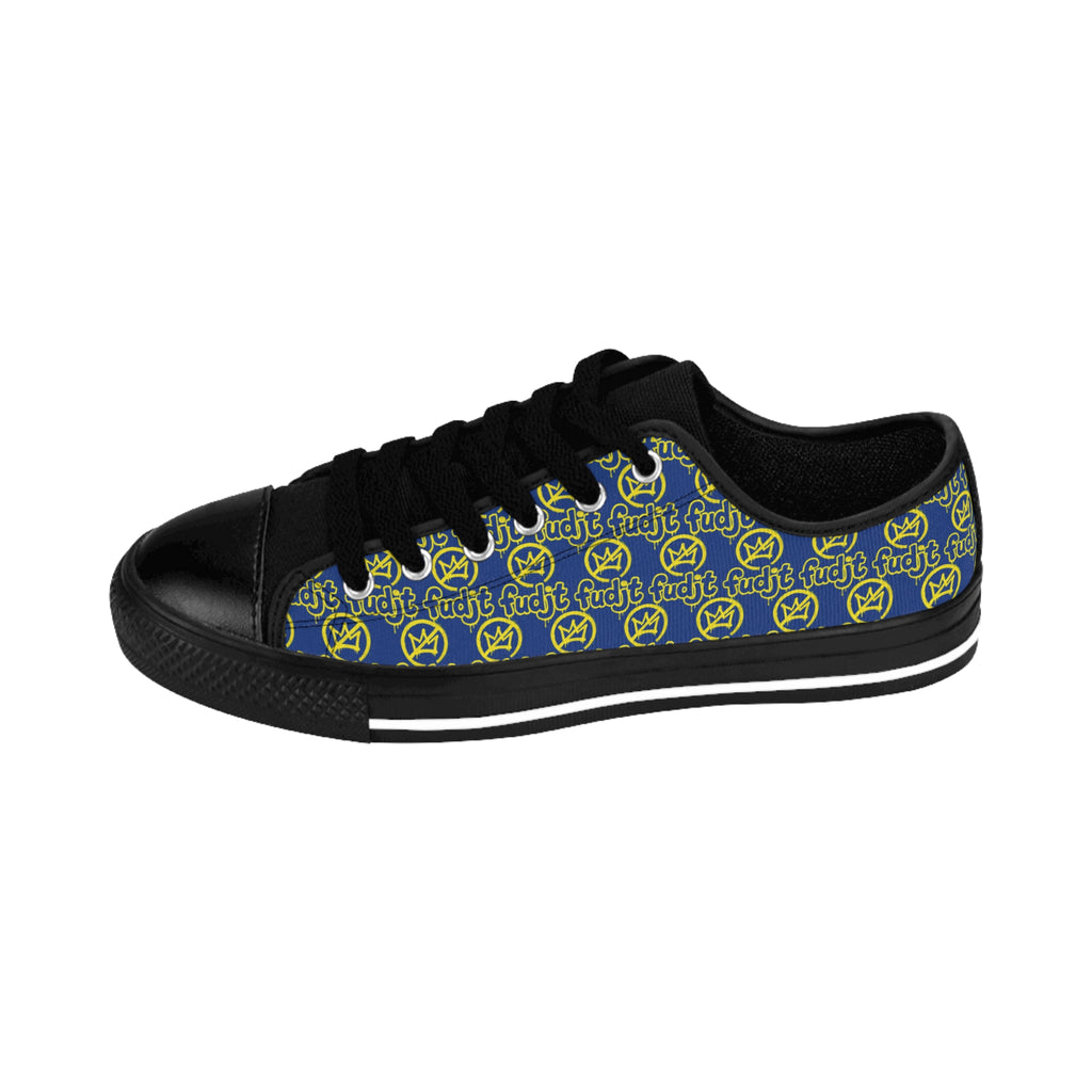 Dark Blue Golden fudjt No Kings Street Style Sneakers | Women & Girls All Over 1 Low Top