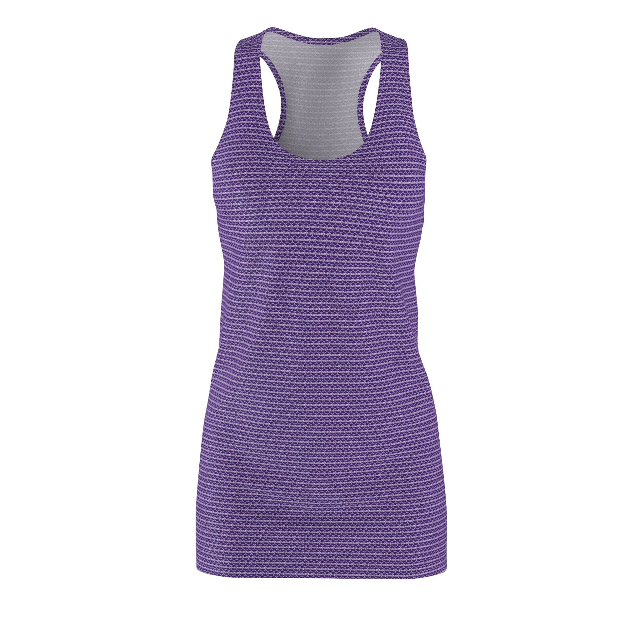 Purple fudjt Unbroken Chain .5 Chic Racerback Dress