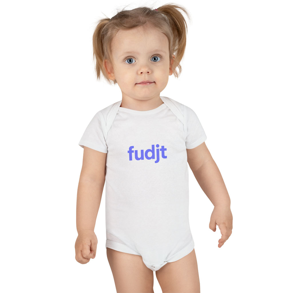 Light Blue fudjt Logo Baby Onesie | 4 Colors