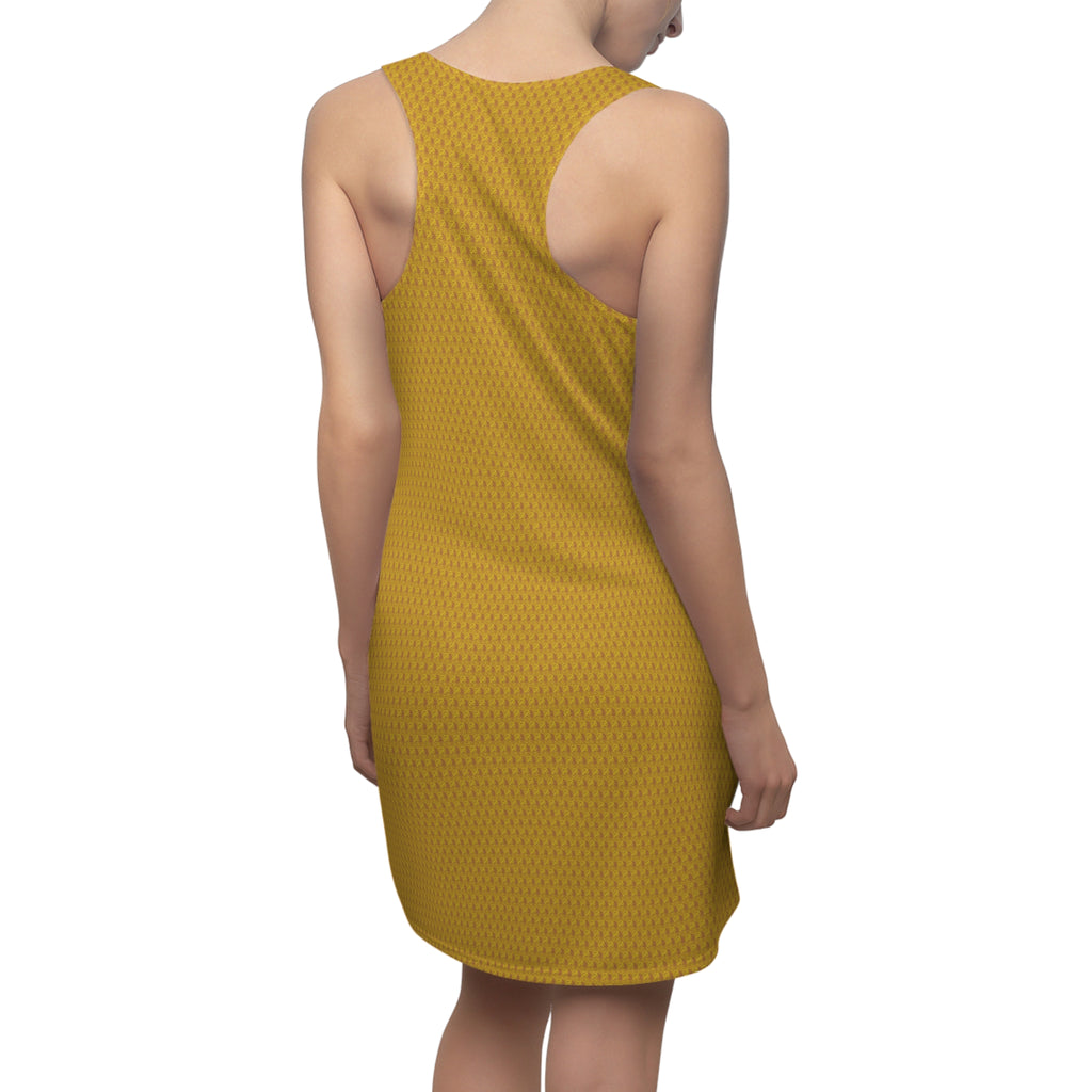 Light Brown Golden fudjt No Kings .5 Chic Racerback Dress