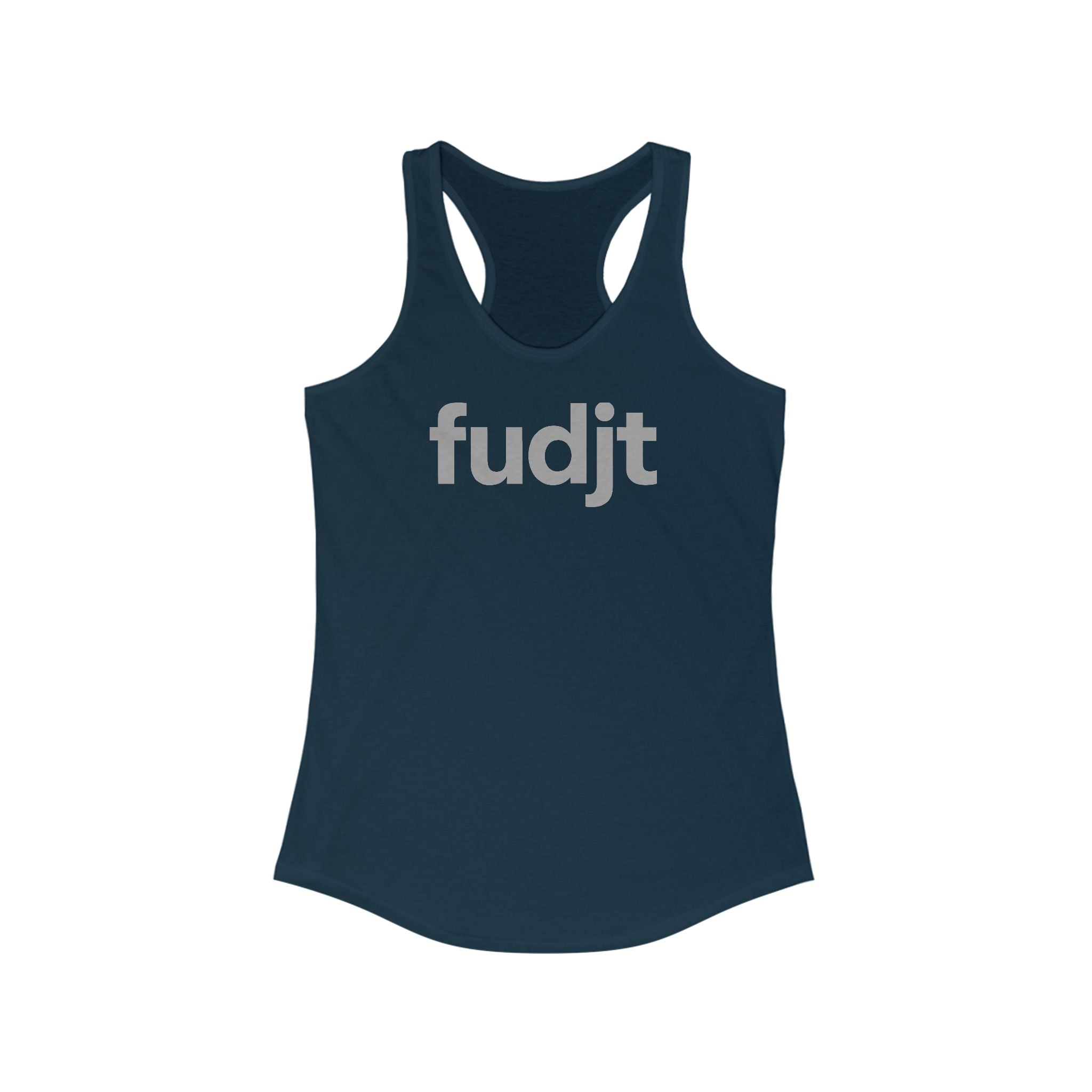Gray fudjt logo Women's Racerback Tank, Perfect Relaxed Fit | 4 Colors