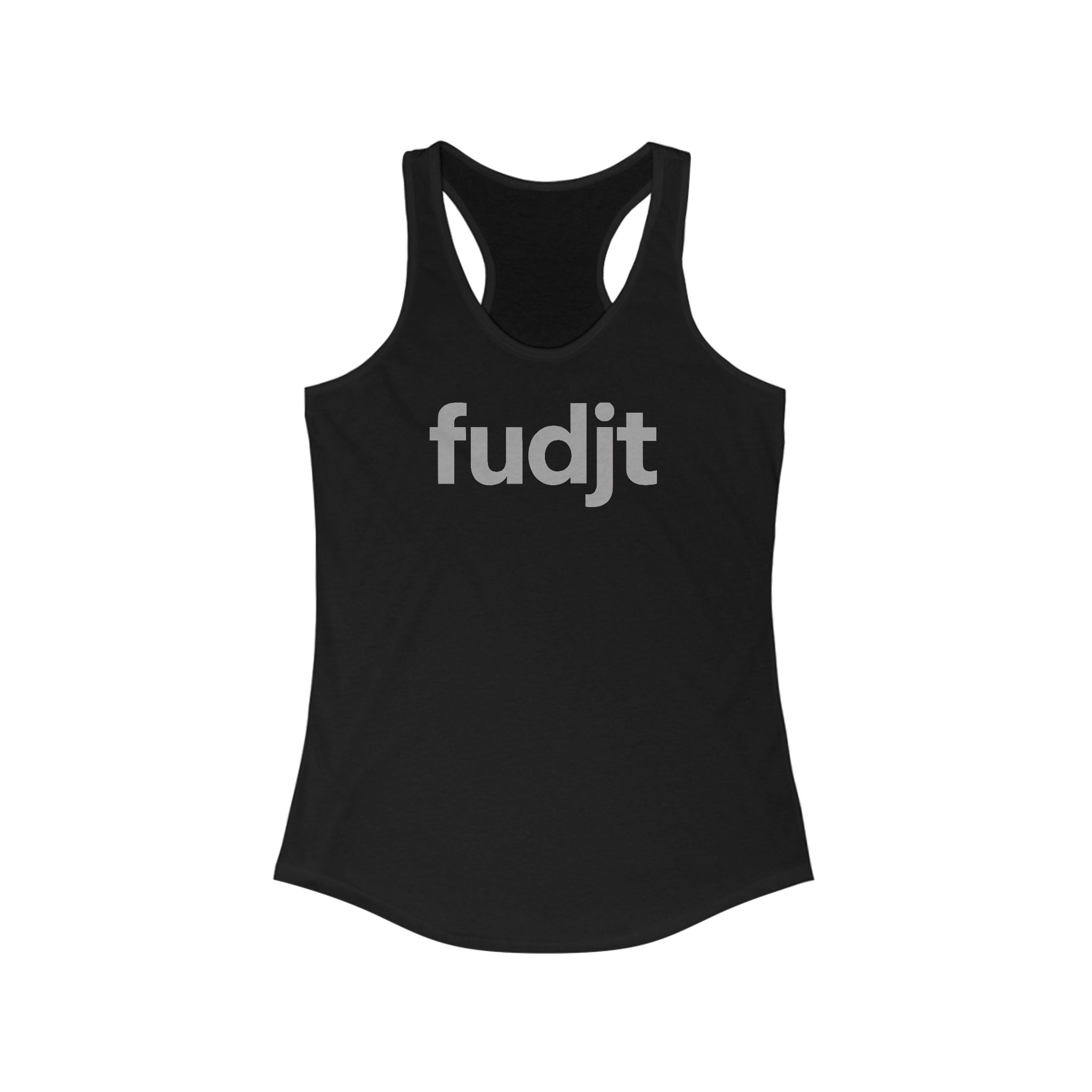 Gray fudjt logo Women's Racerback Tank, Perfect Relaxed Fit | 4 Colors