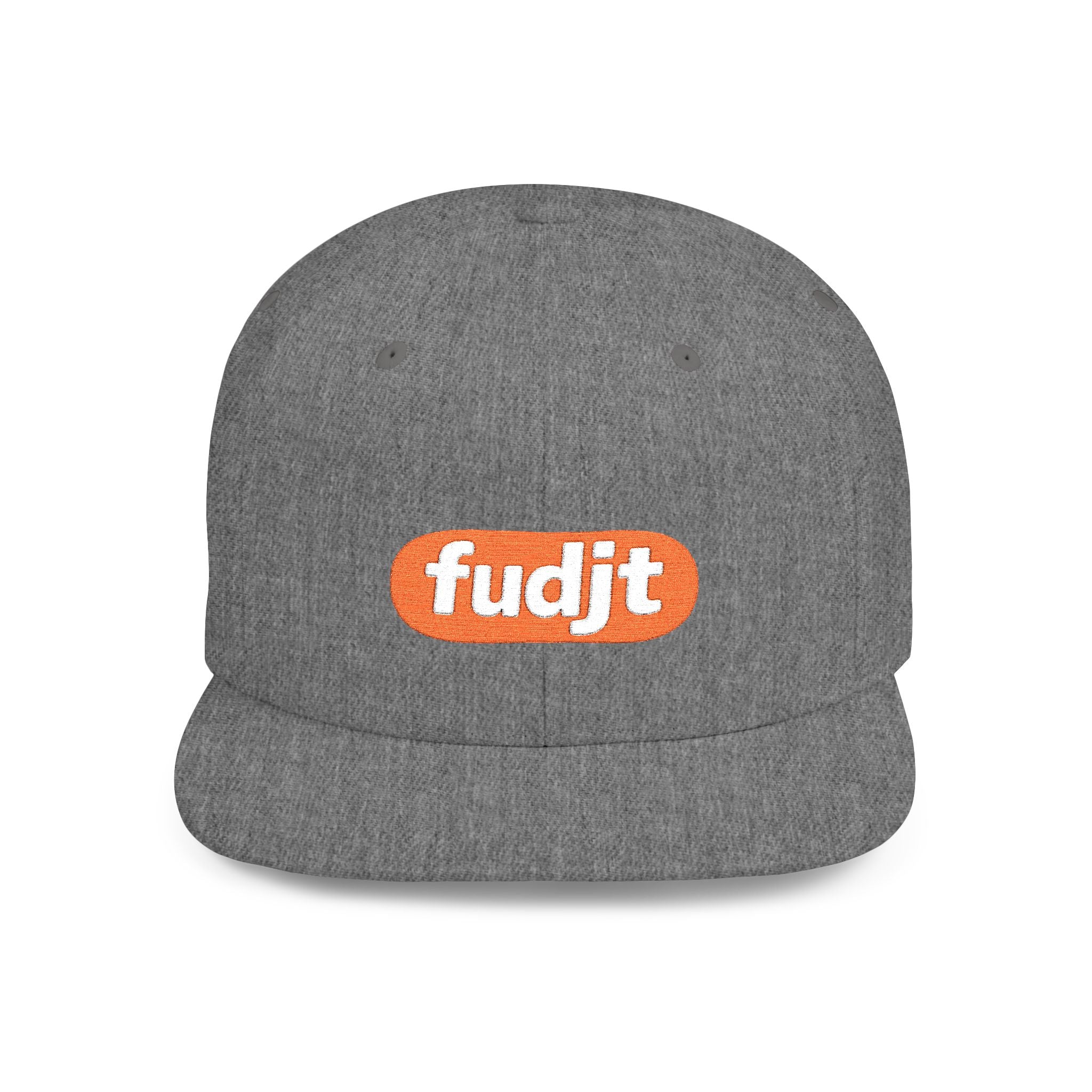 fudjt Flat Bill Snapback Hat | Anti-Supremacy Red Badge Embroidery | 14 Colors