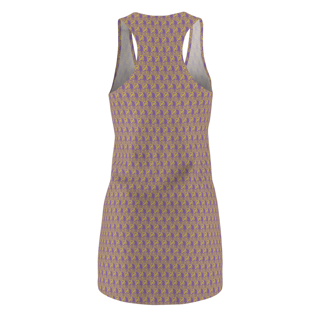 Light Purple Golden fudjt No Kings 1.25 Chic Racerback Dress