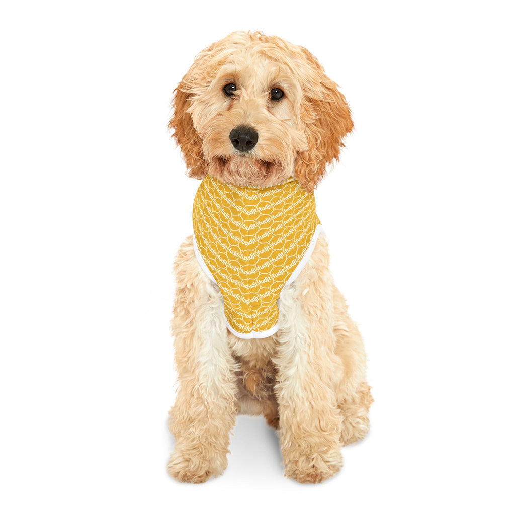 Yellow fudjt Pet Hoodie | Unbroken Chain 1.25 | 7 Sizes
