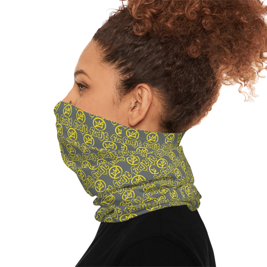 Dark Gray Golden fudjt No Kings 1.25 Neck Gaiter