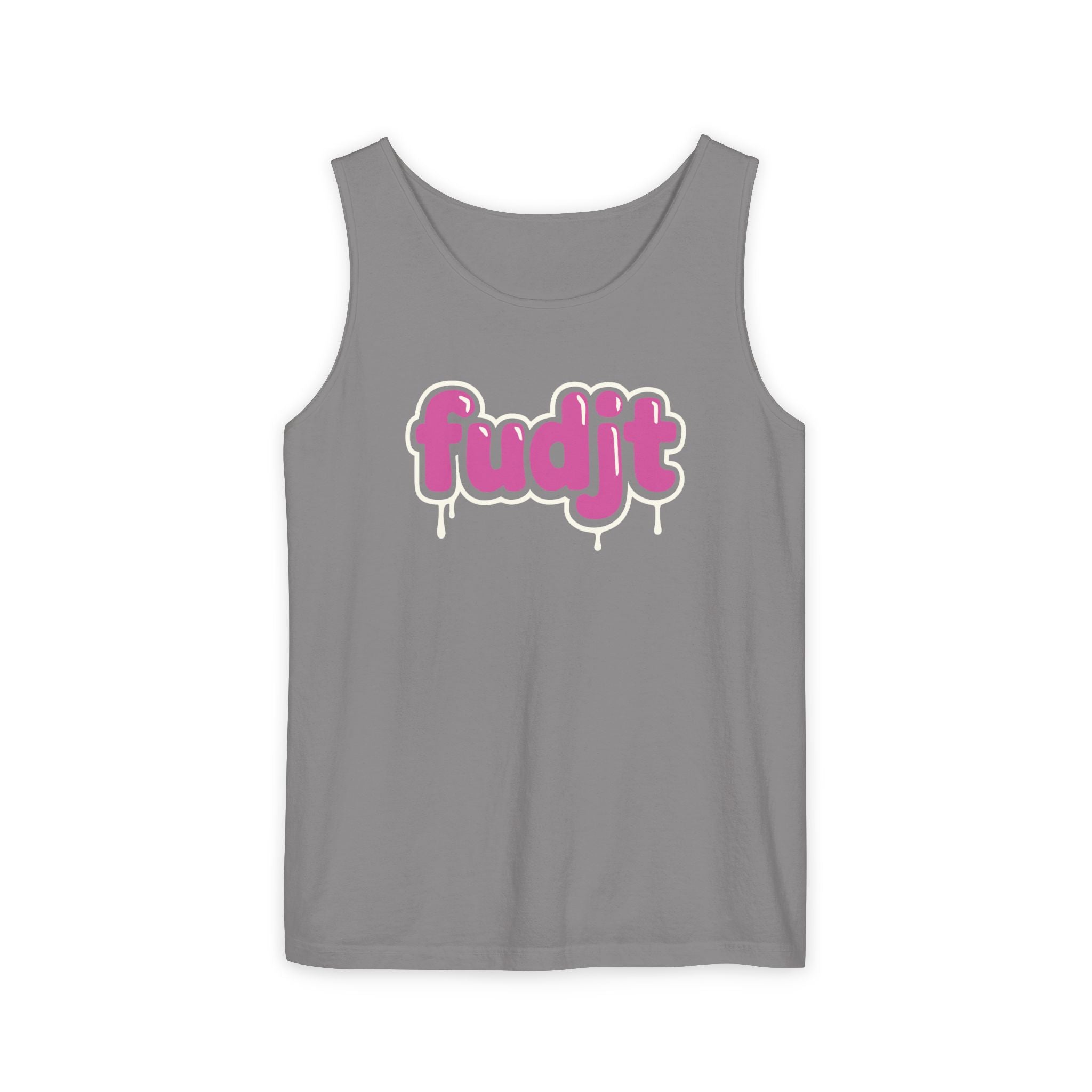 Pink Drip fudjt Long Tank Top | 16 Colors