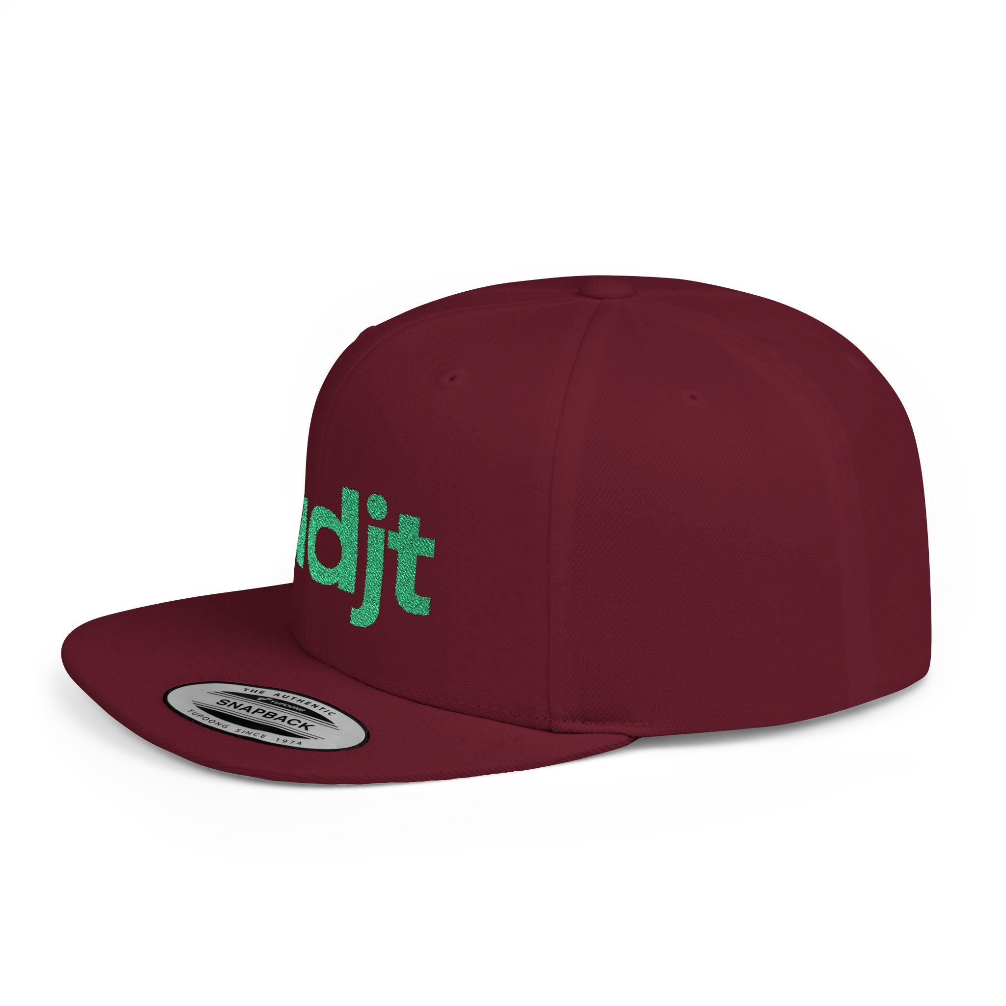 Stylish Flat Bill Snapback Graen fudjt Streetwear Logo Cap | 11 Colors