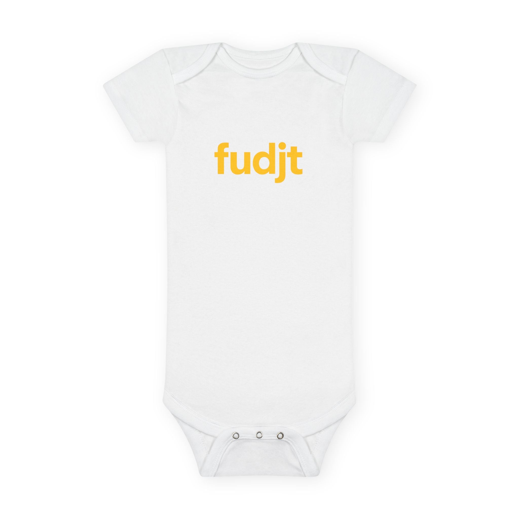 Gold fudjt Logo Baby Onesie | 4 Colors