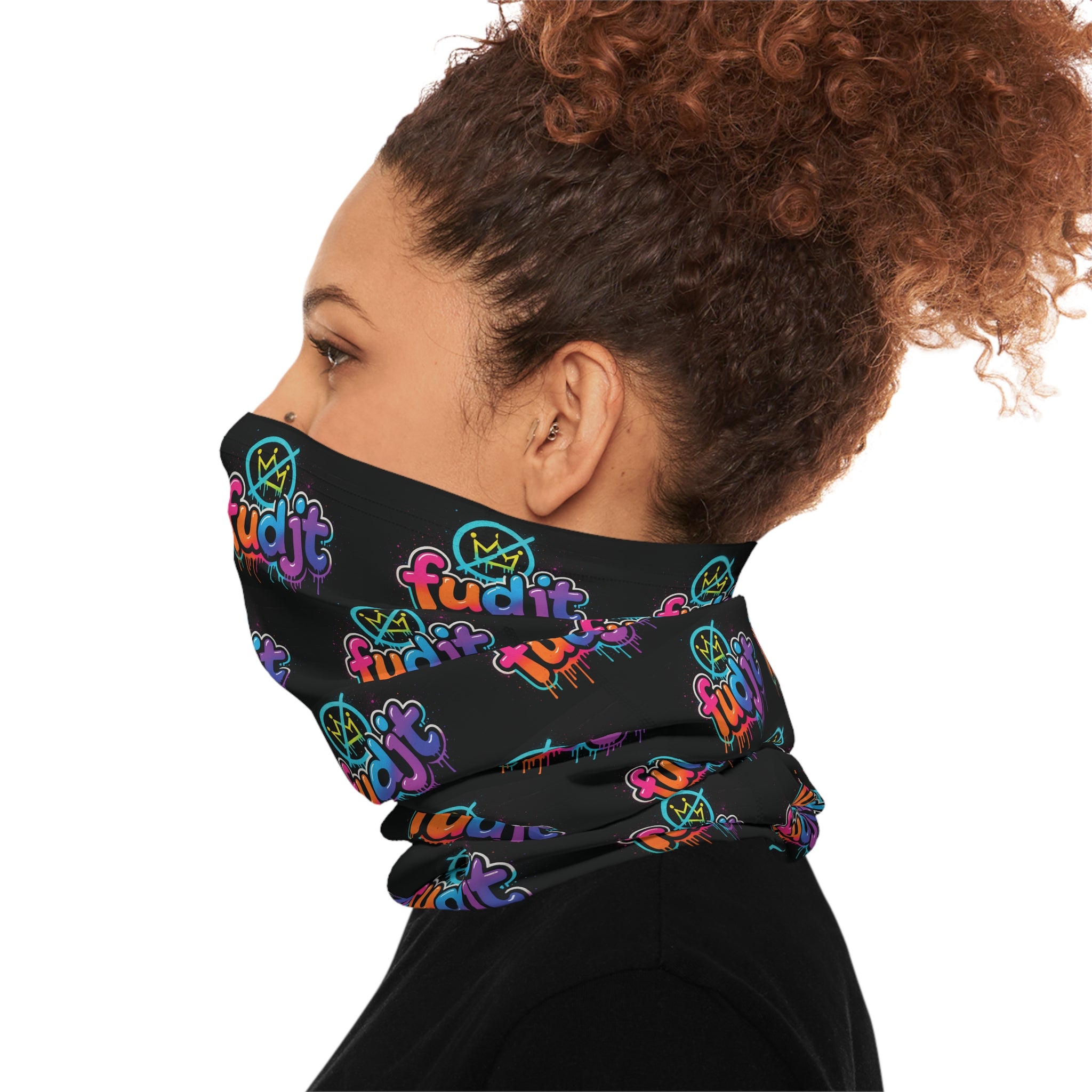 fudjt No Kings Clown Town 3 Neck Gaiter