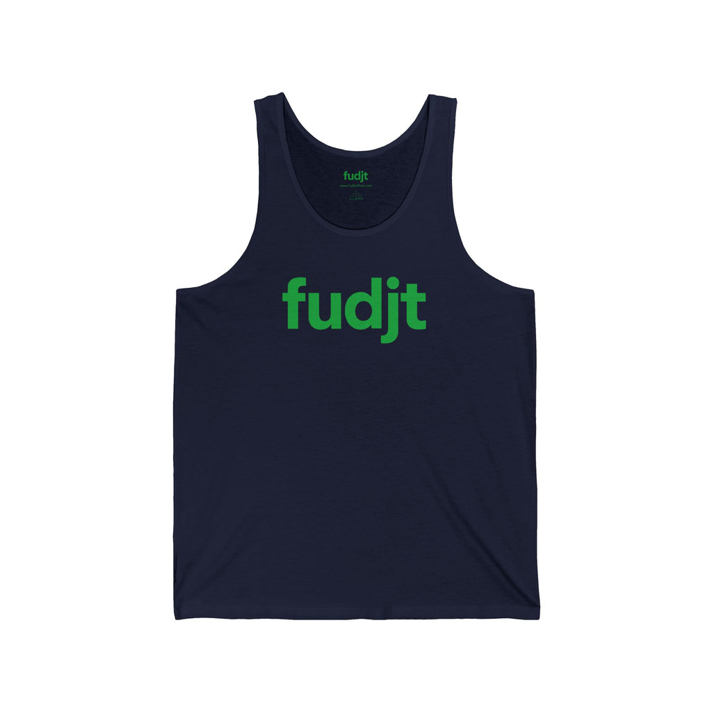 Green fudjt logo - Unisex Jersey Tank | 6 Colors