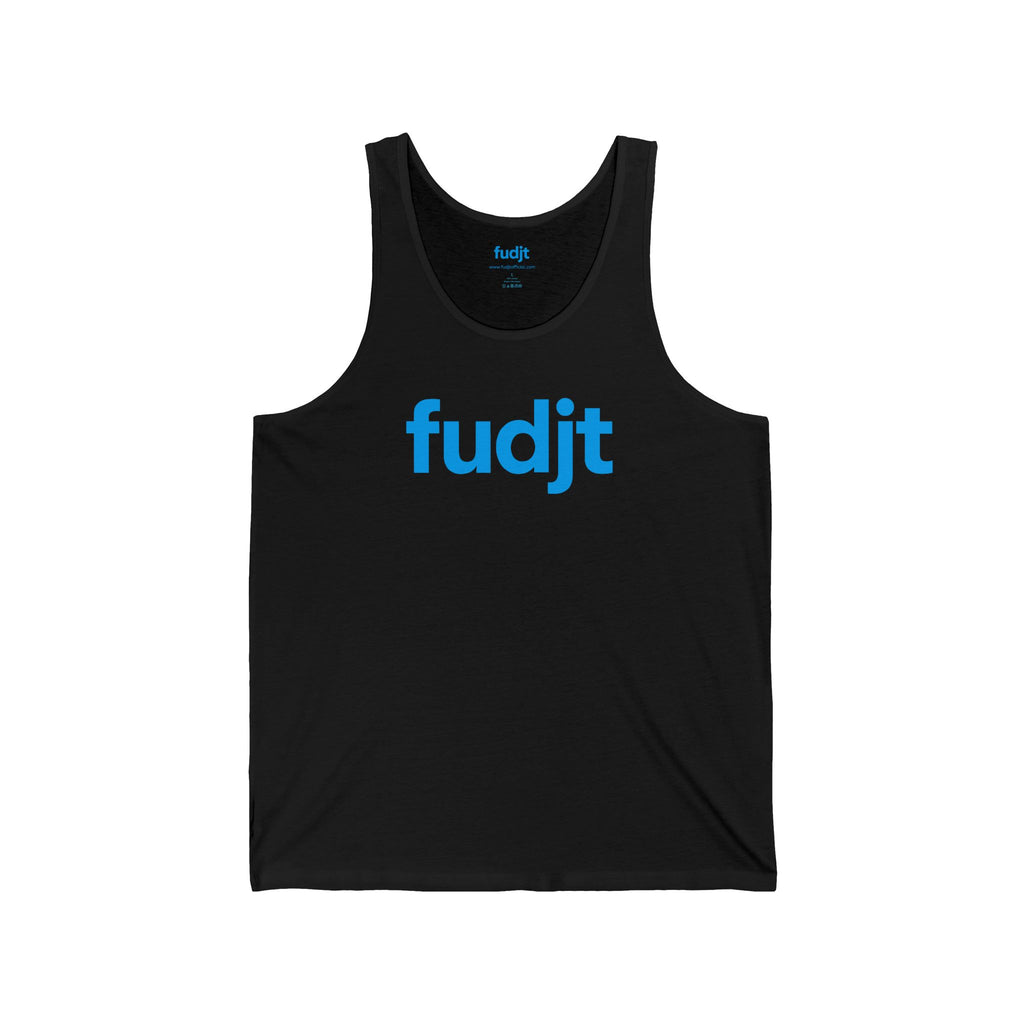 Turquoise fudjt logo - Unisex Jersey Tank | 6 Colors