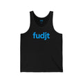 Turquoise fudjt logo - Unisex Jersey Tank | 6 Colors