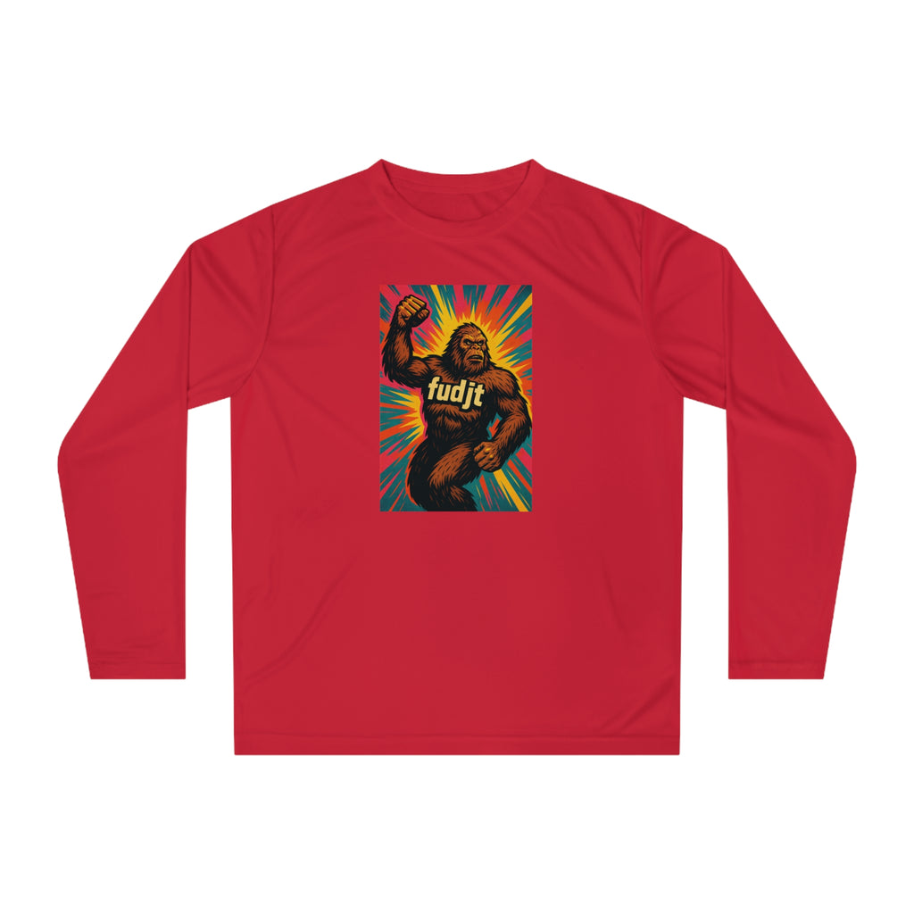 Sasquatch Salute Long Sleeve fudjt Performance Tee | 5 Colors
