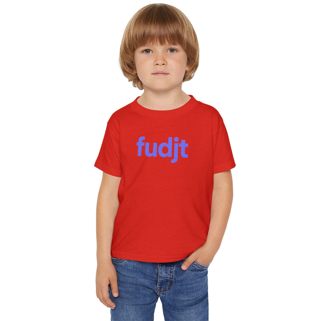 Toddler T-Shirt with Light Blue Fudjt Design | 6 Colors