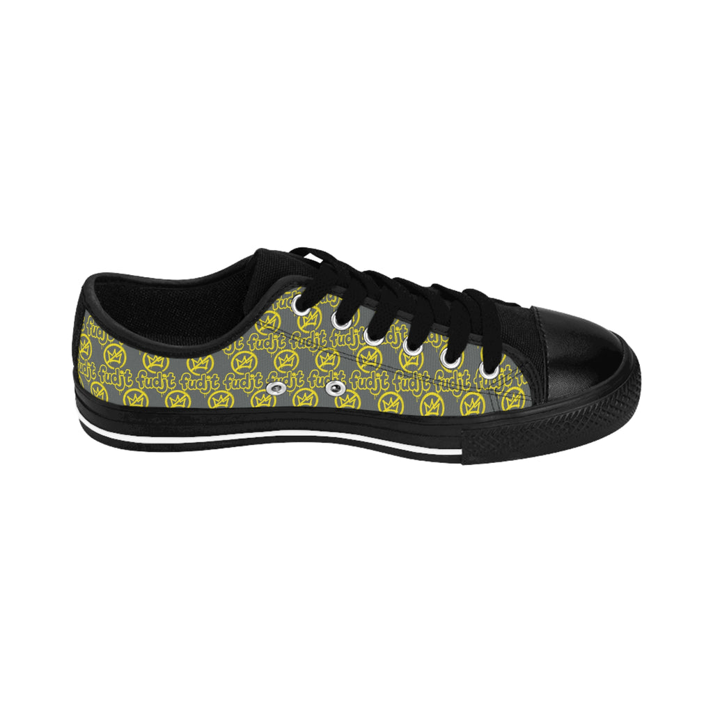Dark Gray Golden fudjt No Kings Street Style Sneakers | Men & Boys All Over 1 Low Top
