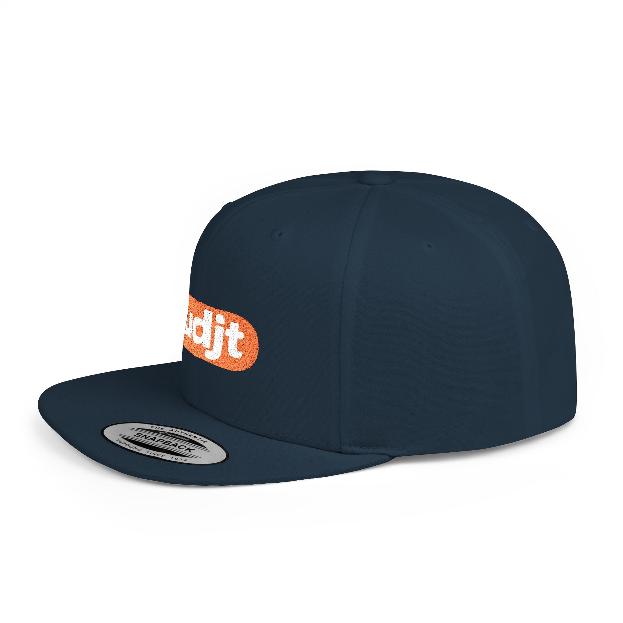 fudjt Flat Bill Snapback Hat | Anti-Supremacy Red Badge Embroidery | 14 Colors