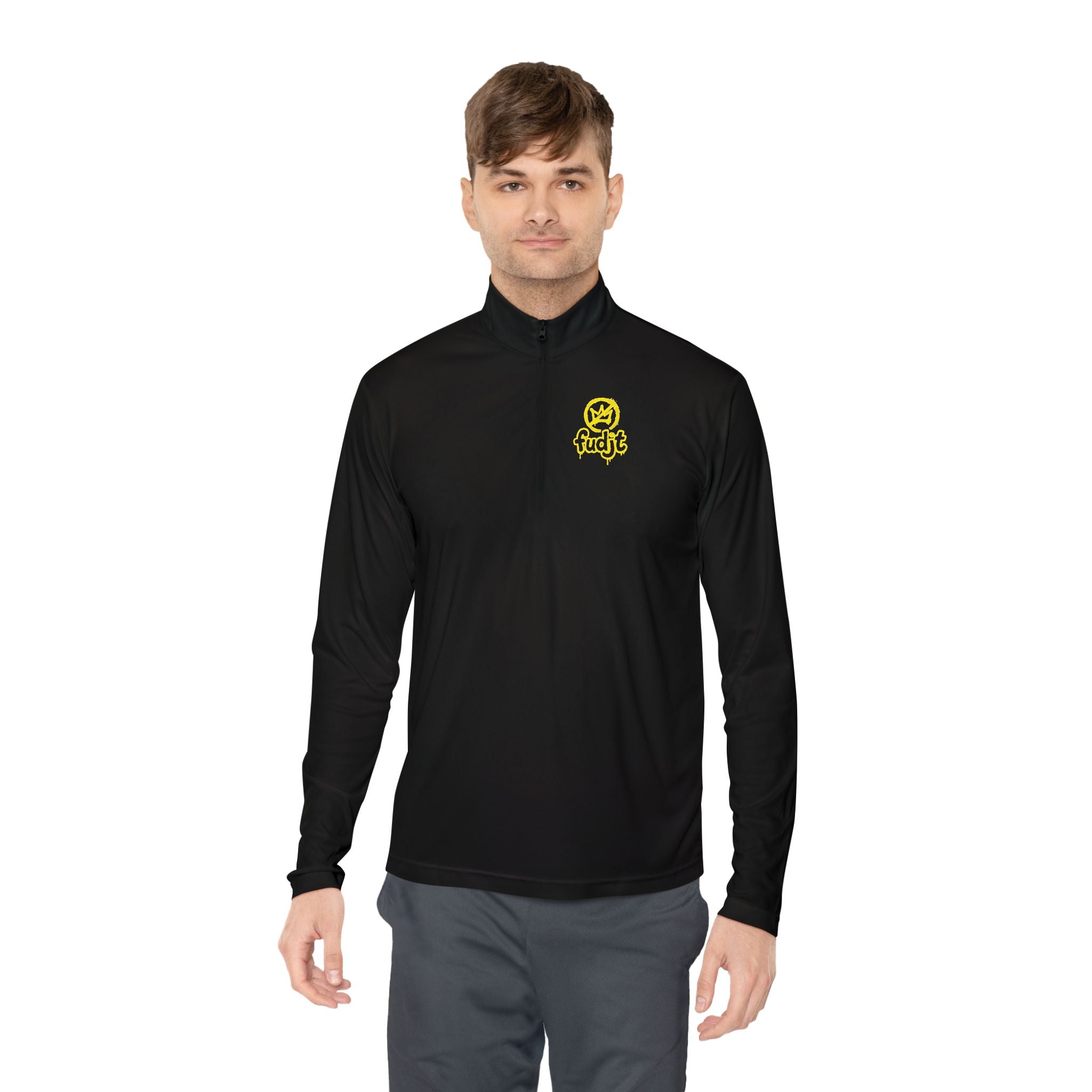Quarter-Zip Performance Pullover | Golden fudjt No Kings | BOLD BACKSIDE | 8 Colors