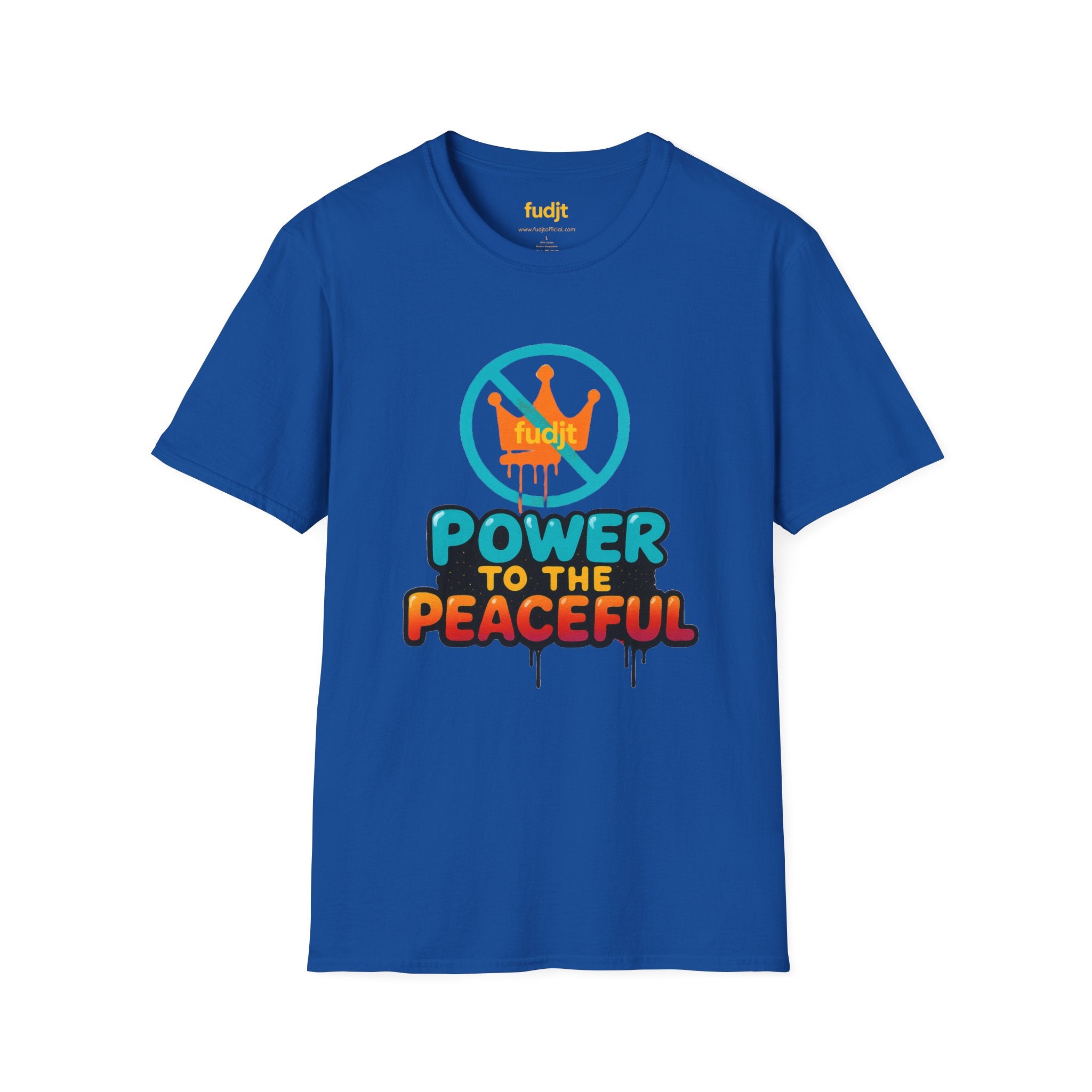 fudjt No Kings Power To The Peaceful Tee | 10 Colors