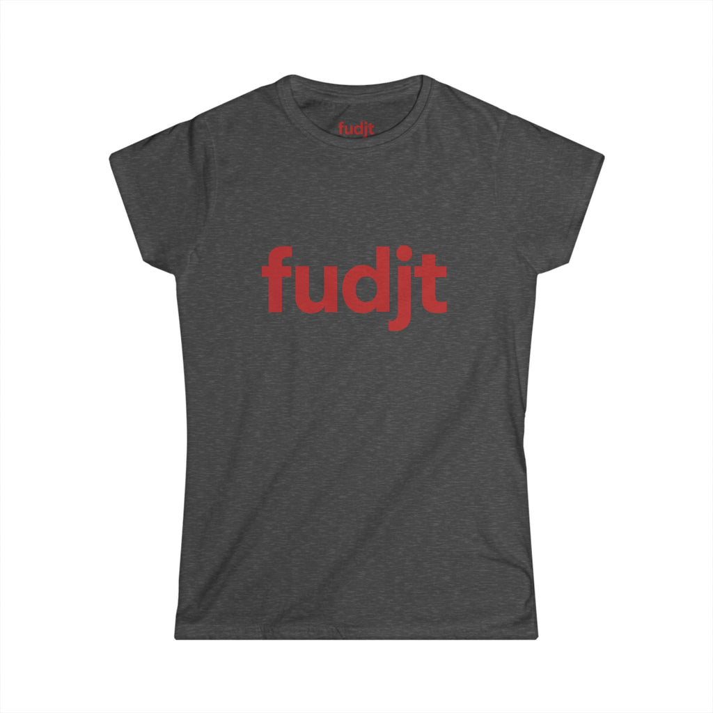Women's Red fudjt logo Comfy Stylie Tee | 11 Colors