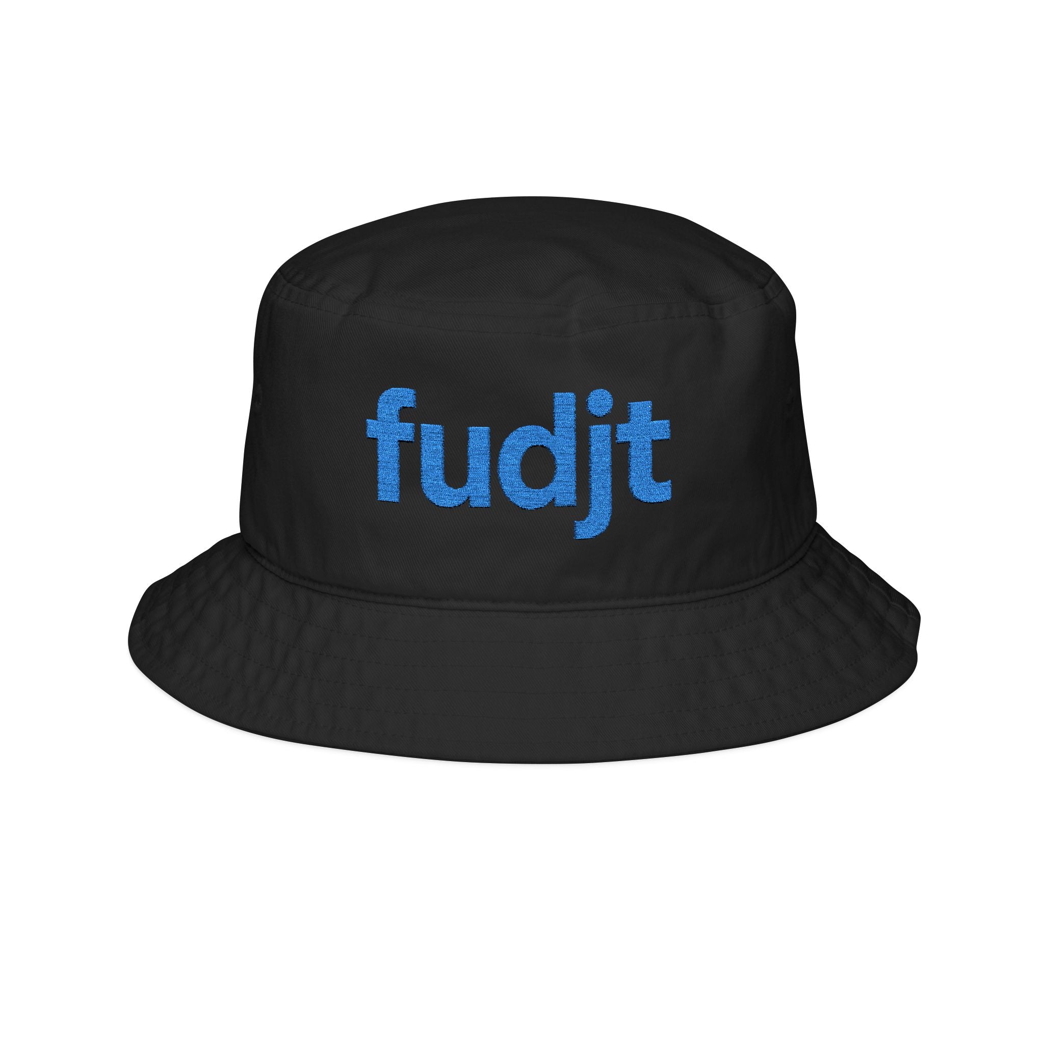 Trendy Bucket Hat with Embroidered Turquoise fudjt Design | 3 Colors