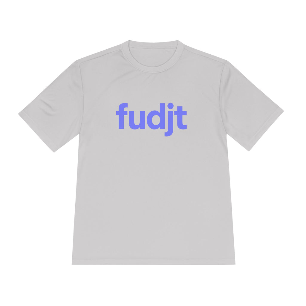 Light Blue fudjt design Moisture Wicking Performance Tee | 13 Colors