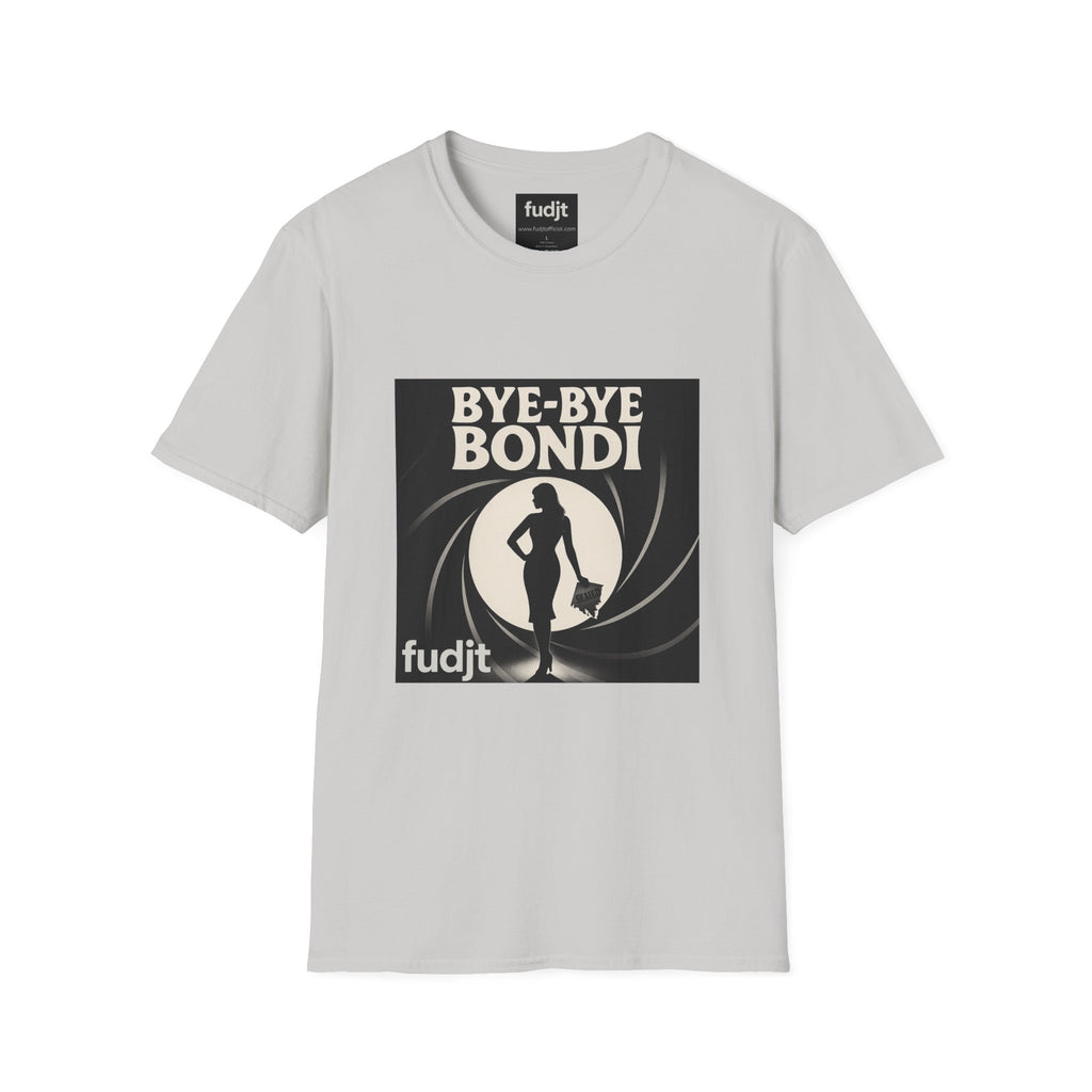 Bye-Bye Bondi | Black Smoke Screen Retro fudjt Tee | 15 Colors