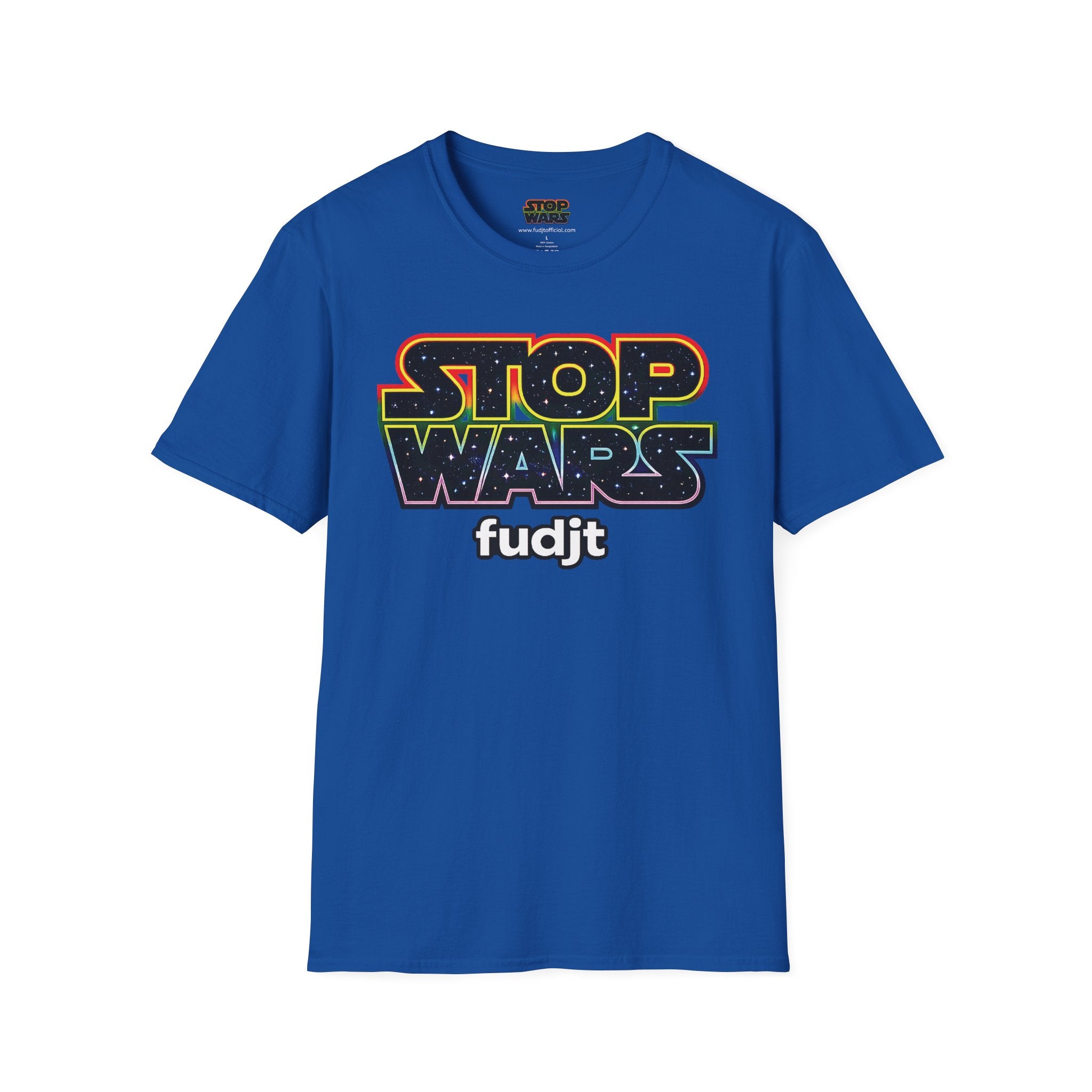 fudjt STOP WARS Everyday Tee - Retro Protest Graphic, White fudjt | 12 Colors