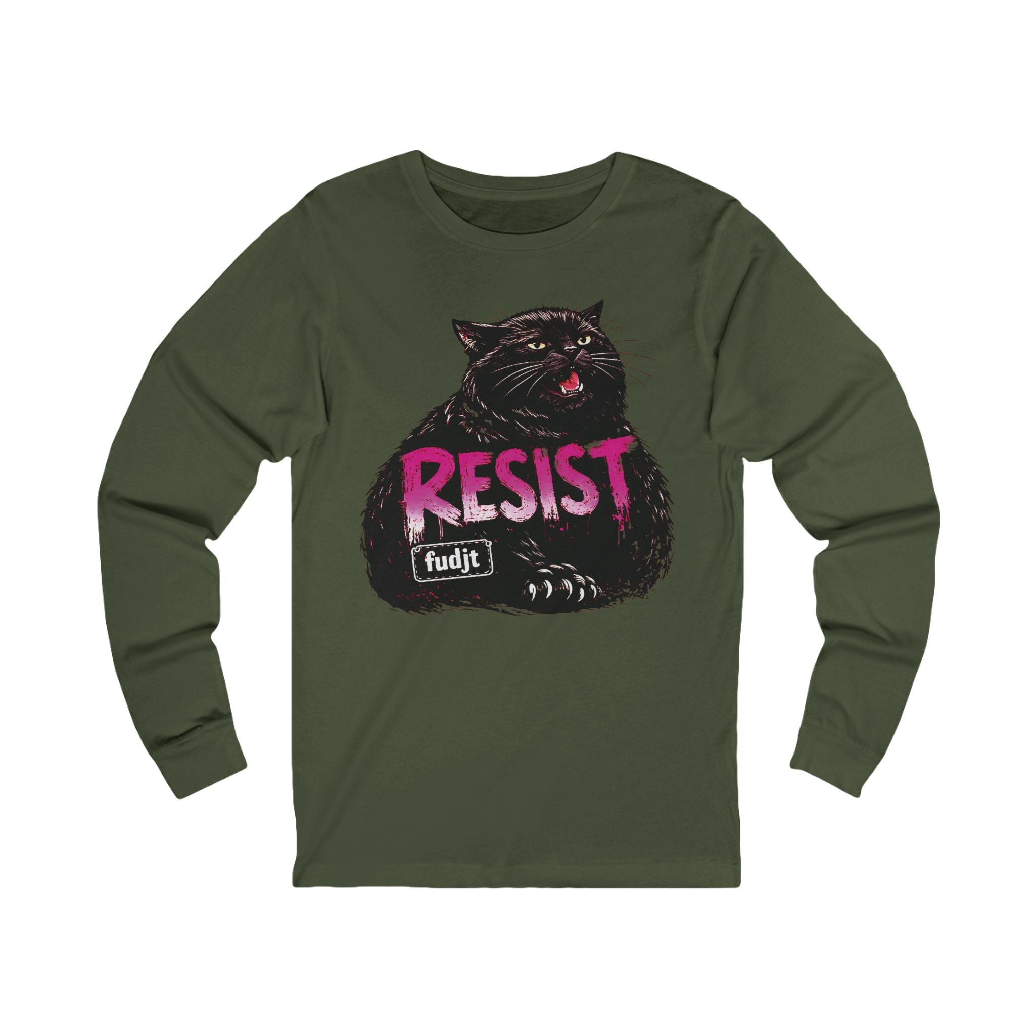 fudjt Resist Long Sleeve Tee | Black Pussycat | 13 Colors