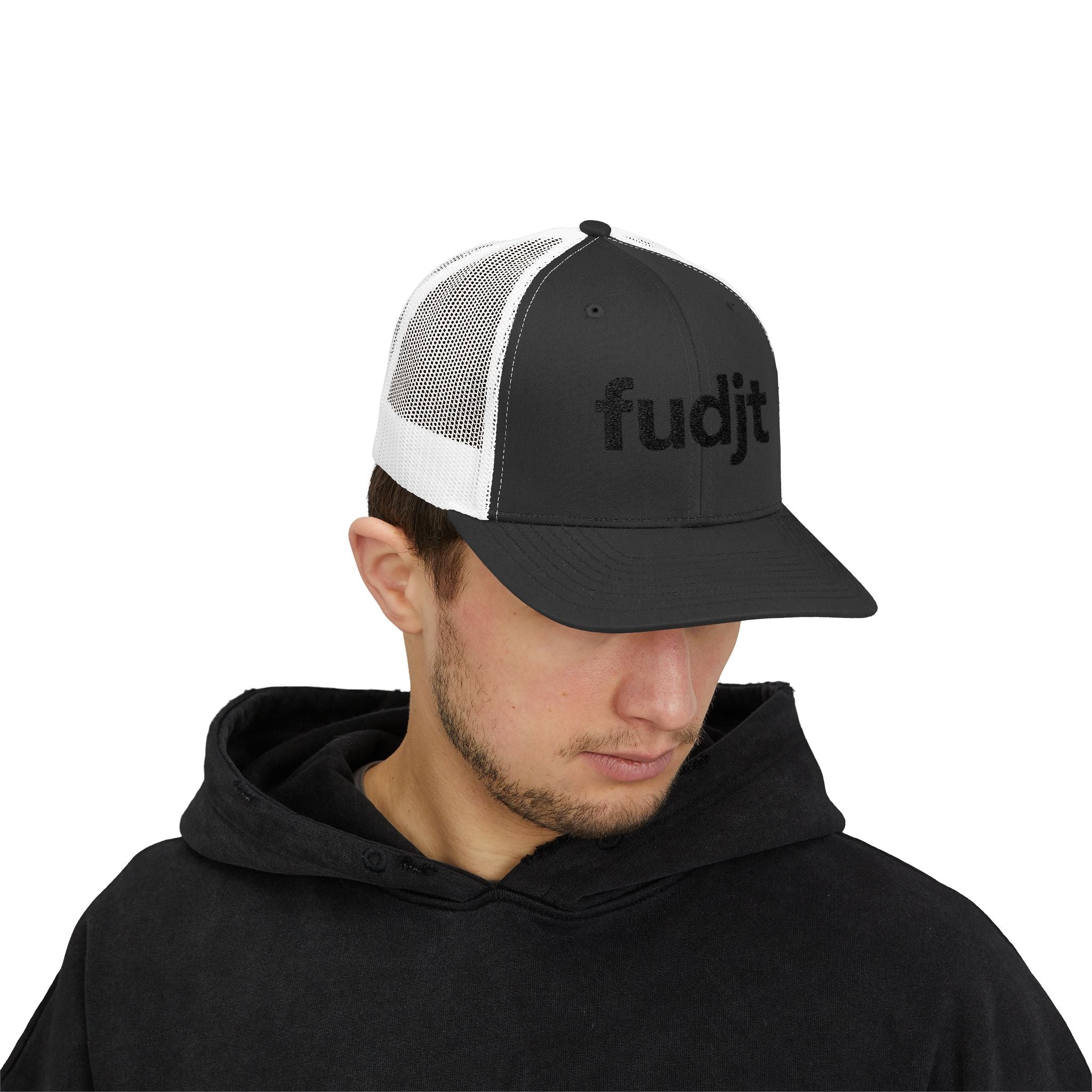 Black fudjt logo Snapback Trucker Cap | 6 Colors