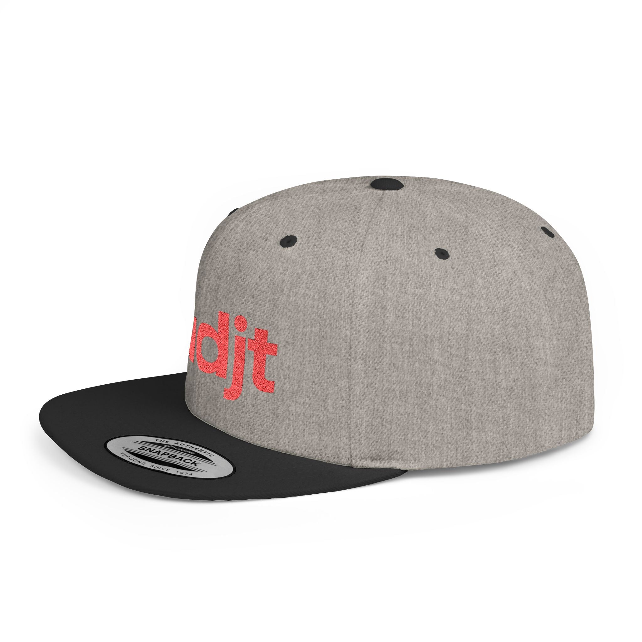 Stylish Flat Bill Snapback Red fudjt Streetwear Logo Cap | 12 Colors
