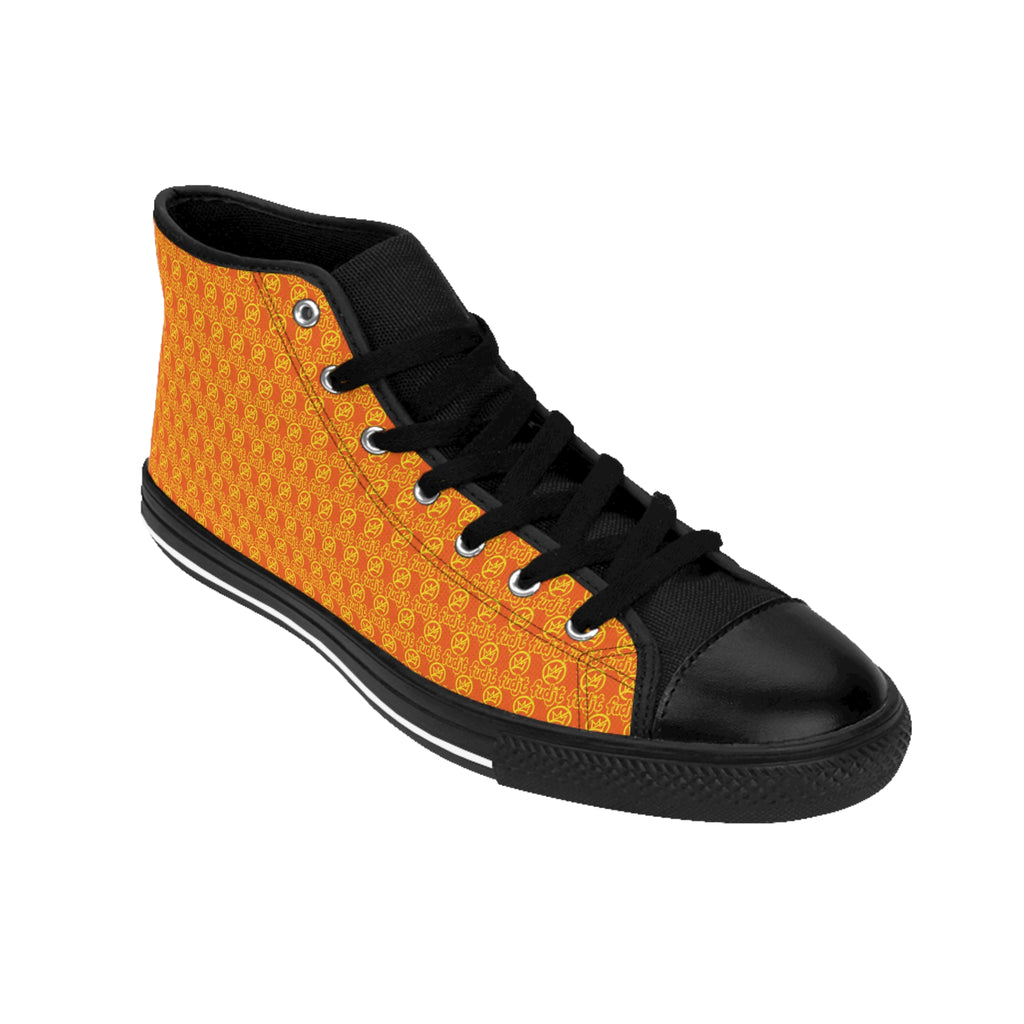 Orange Golden fudjt No Kings Street Style Sneakers | Men & Boys .5 High Top