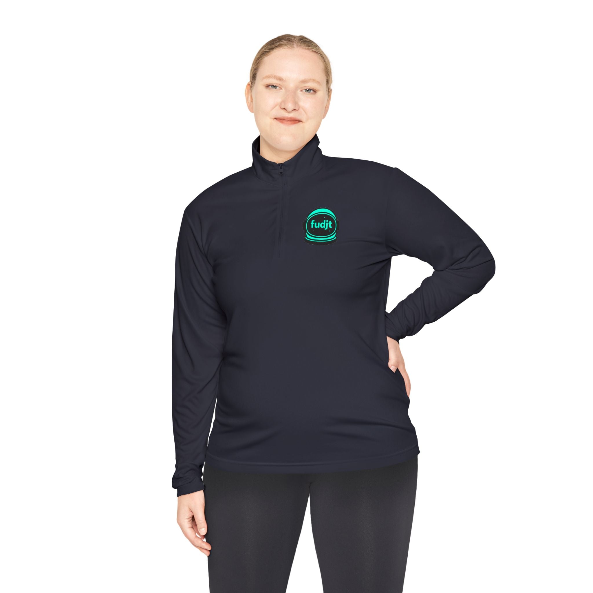 Quarter-Zip Performance Pullover | Green Space fudjt | Bold Backside | 6 Colors