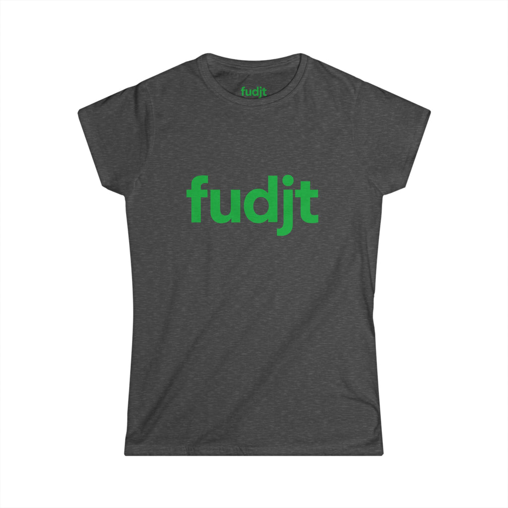 Women's Green fudjt logo Comfy Stylie Tee | 12 Colors