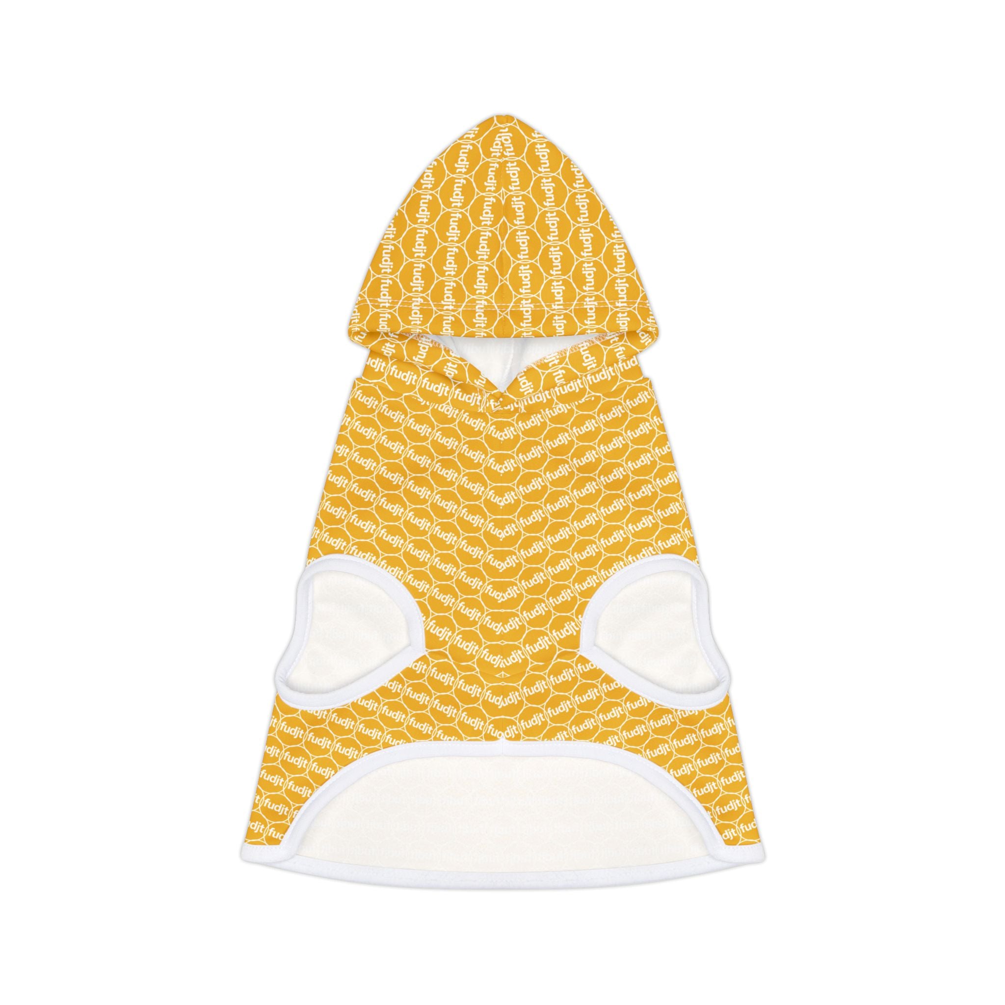 Yellow fudjt Pet Hoodie | Unbroken Chain 1.25 | 7 Sizes