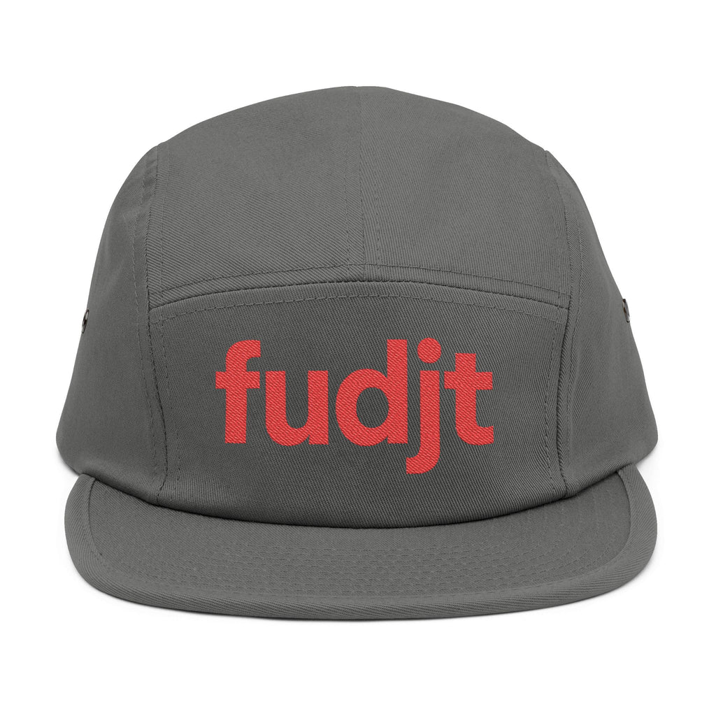 Embroidered 5 Panel Cap - Red fudjt Logo - 6 Colors