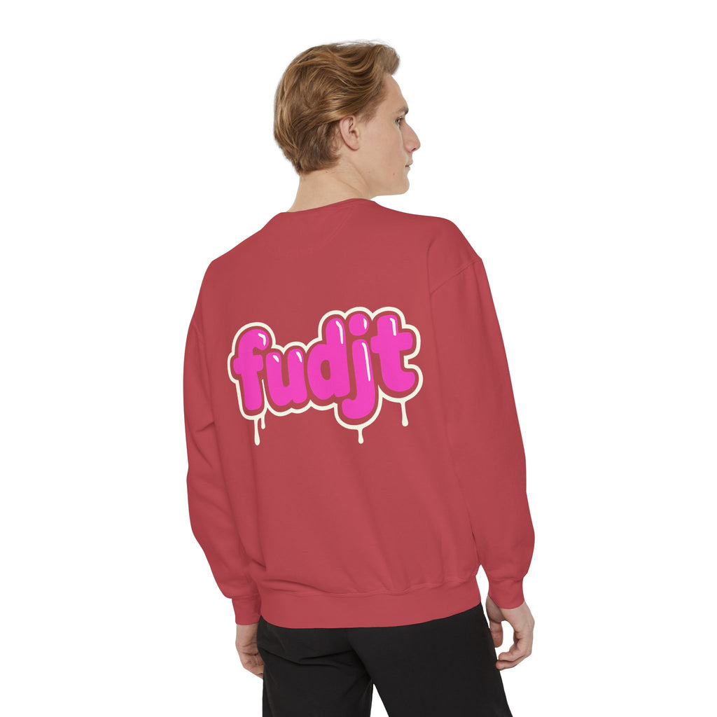 Rebel Loon fudjt Retro Wildlife Crewneck, Bold Pink Drip Backside | 14 Colors