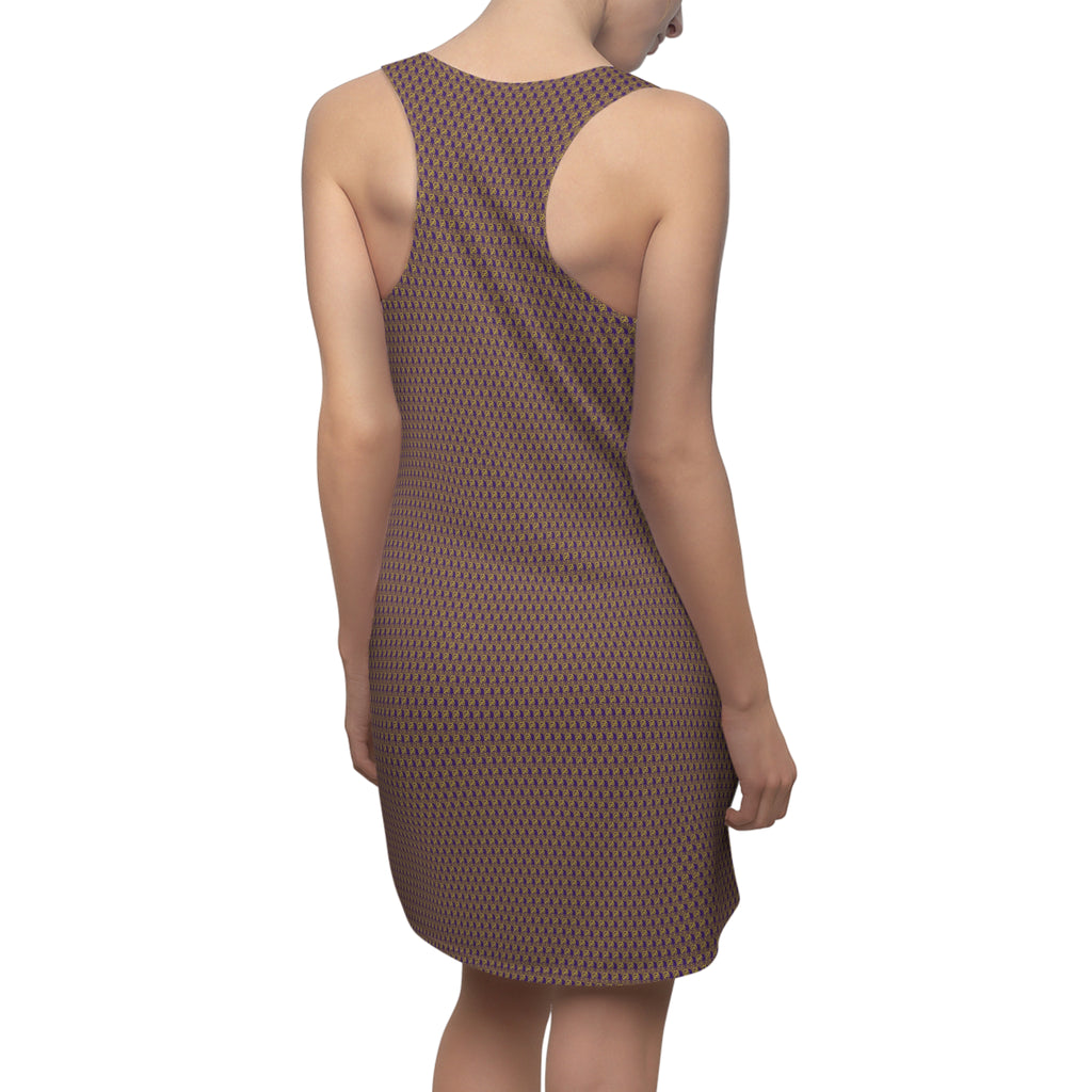 Purple Golden fudjt No Kings .5 Chic Racerback Dress