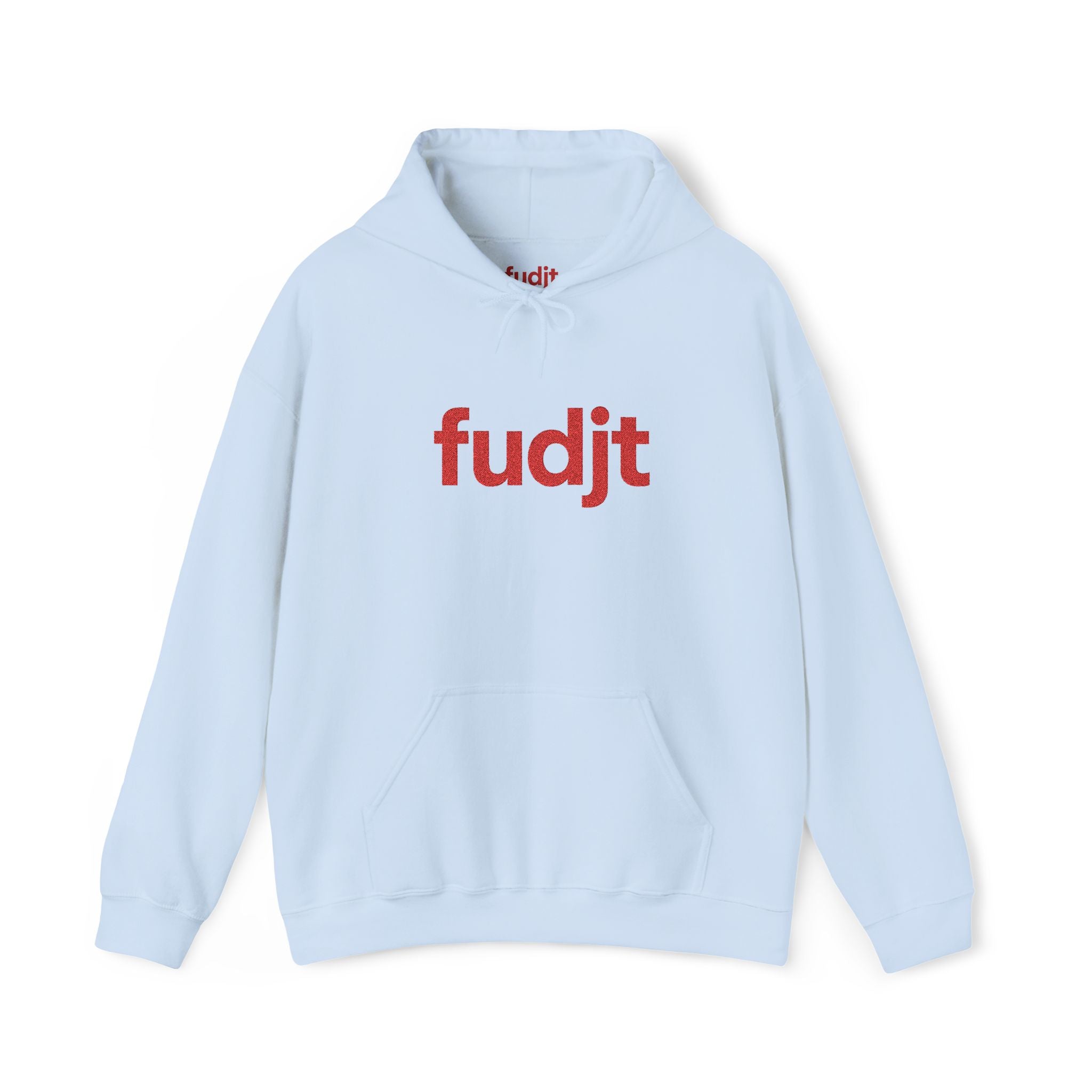 Red fudjt Embroidered Heavy Blend Hooded Sweatshirt | 15 Colors | Stand For Something.