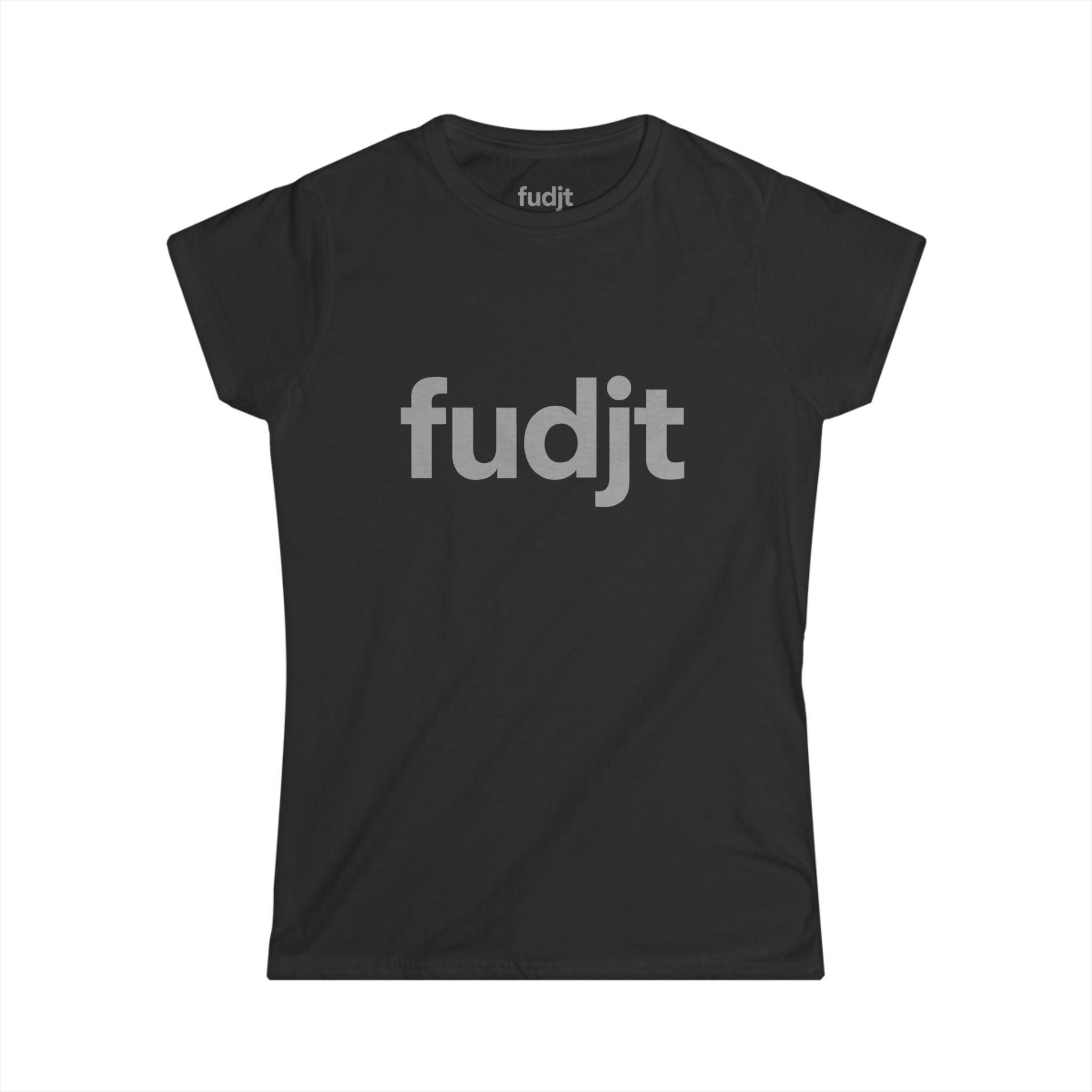 Women's Gray fudjt logo Comfy Stylie Tee | 12 Colors