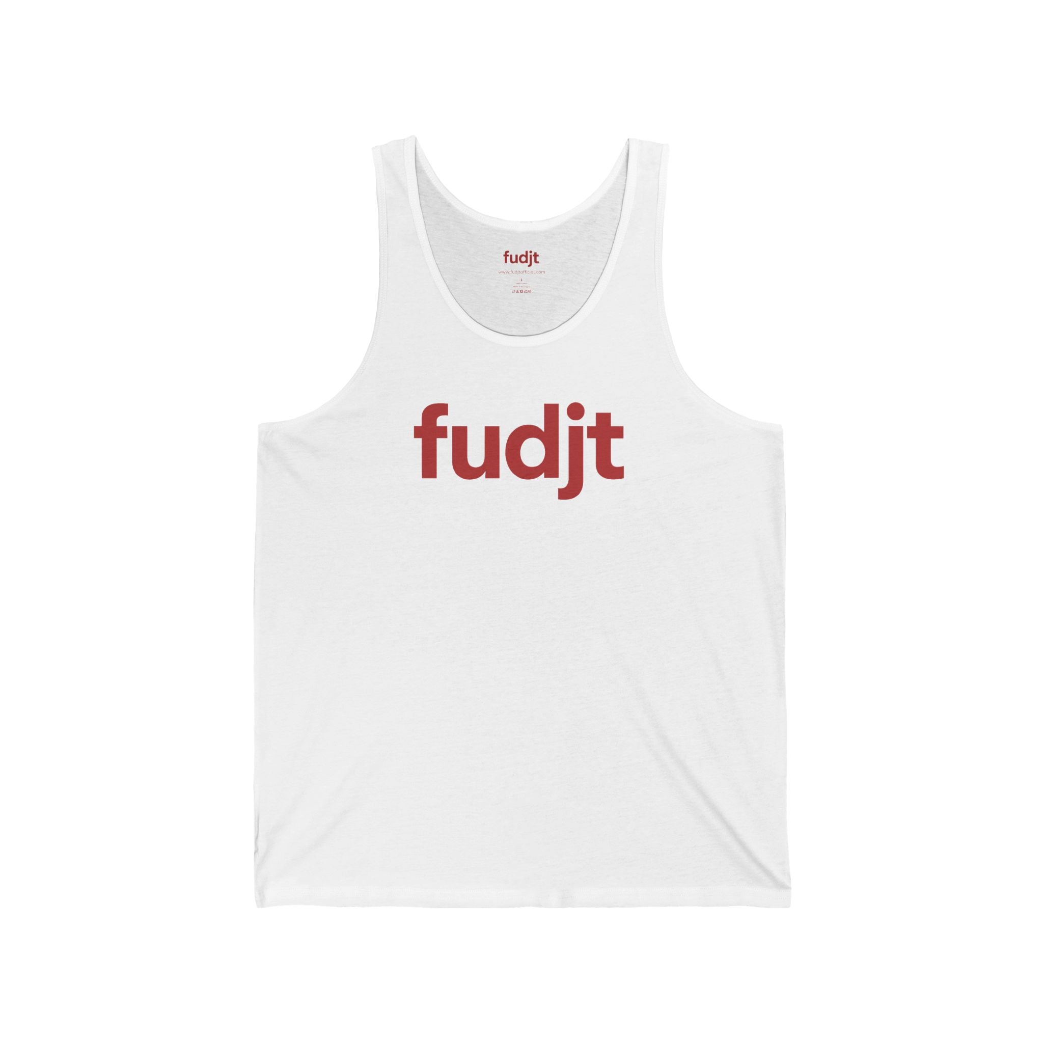 Red fudjt logo - Unisex Jersey Tank | 5 Colors