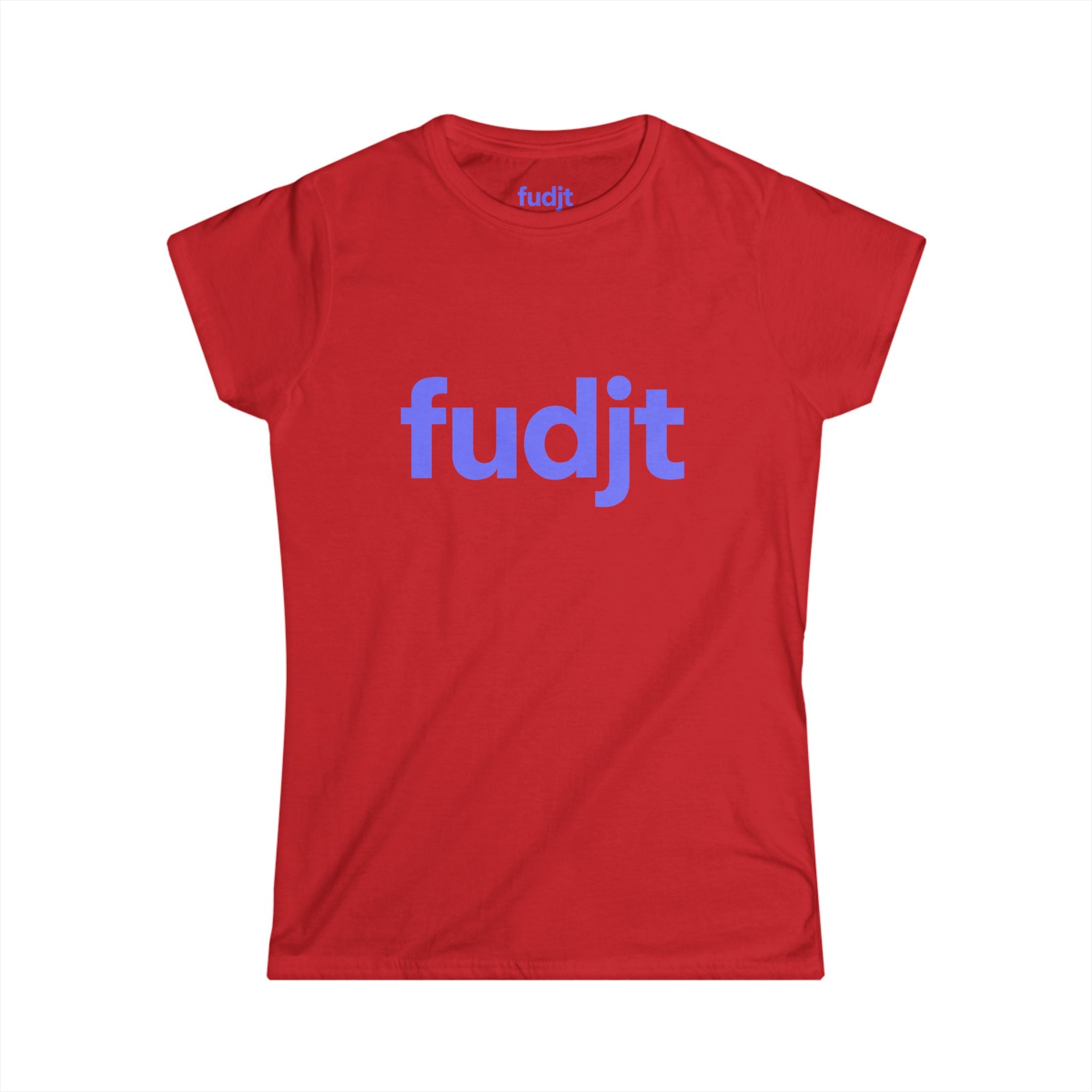 Women's Light Blue fudjt logo Comfy Stylie Tee | 12 Colors
