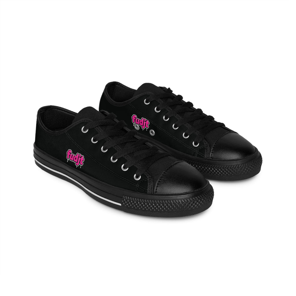 Black fudjt Pink Drip Sneakers | Men & Boys